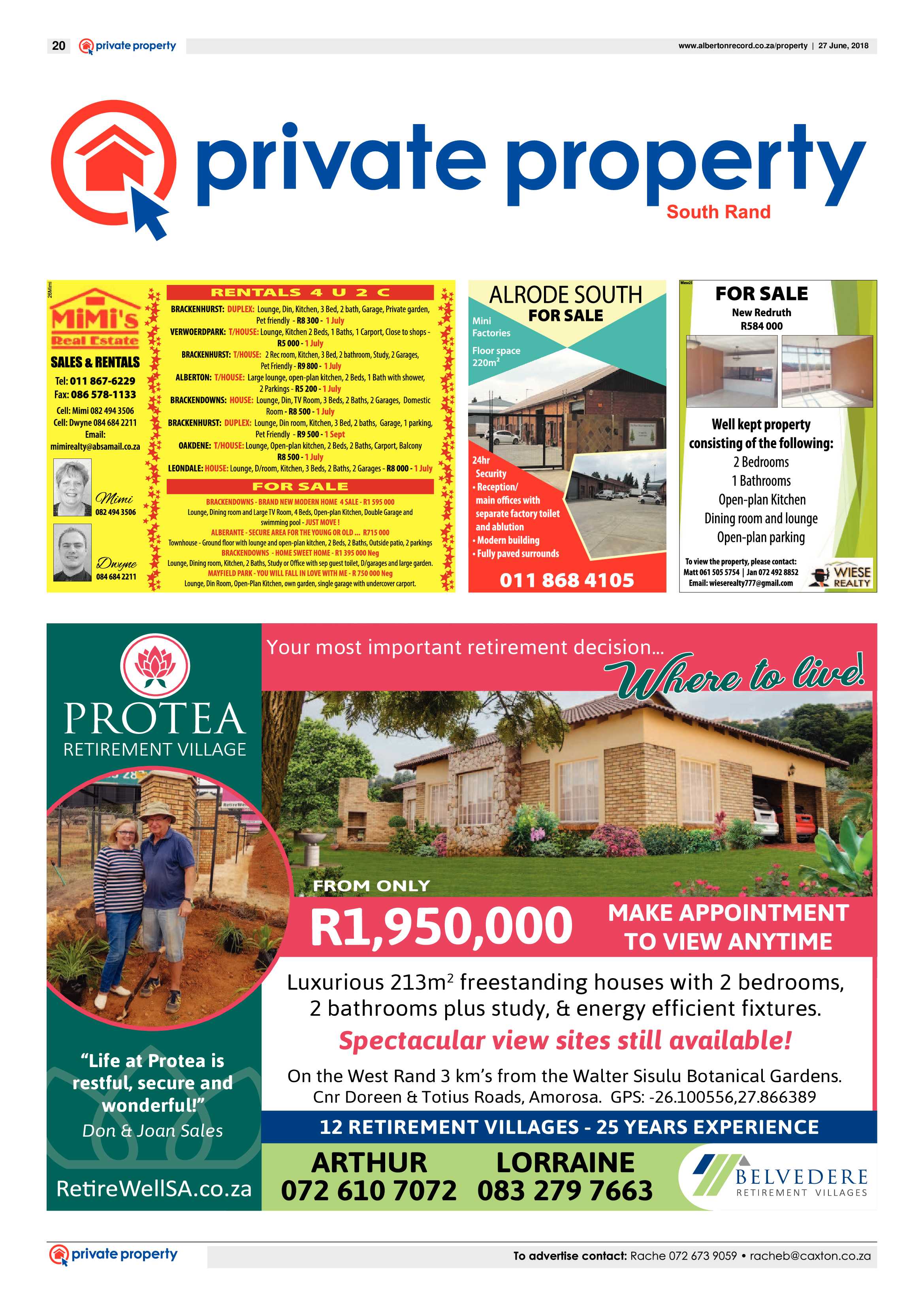Alberton Record 27 June 2018 page 20