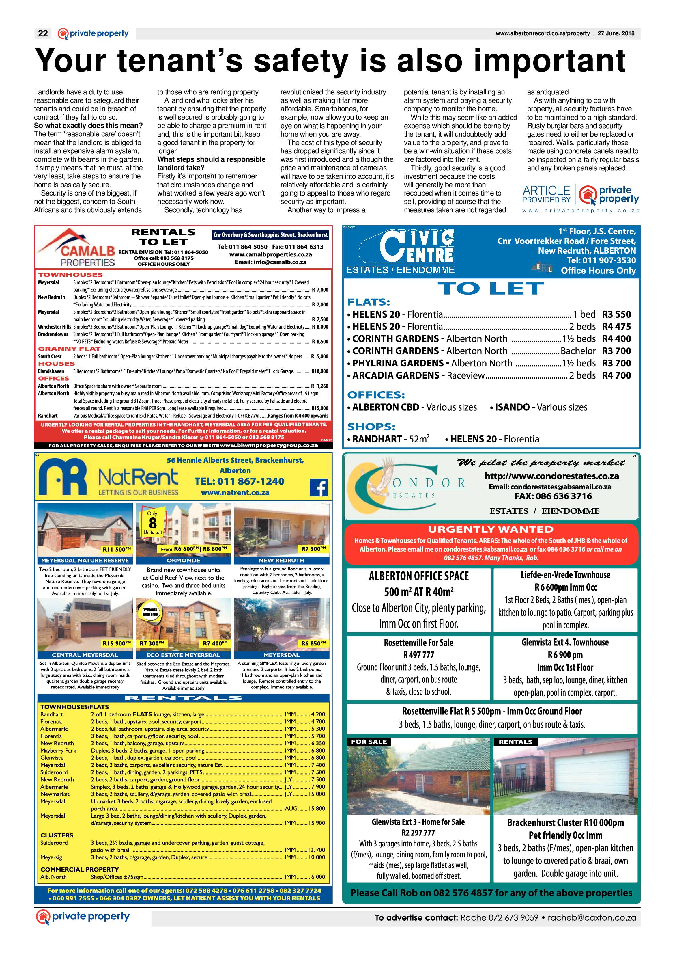 Alberton Record 27 June 2018 page 22