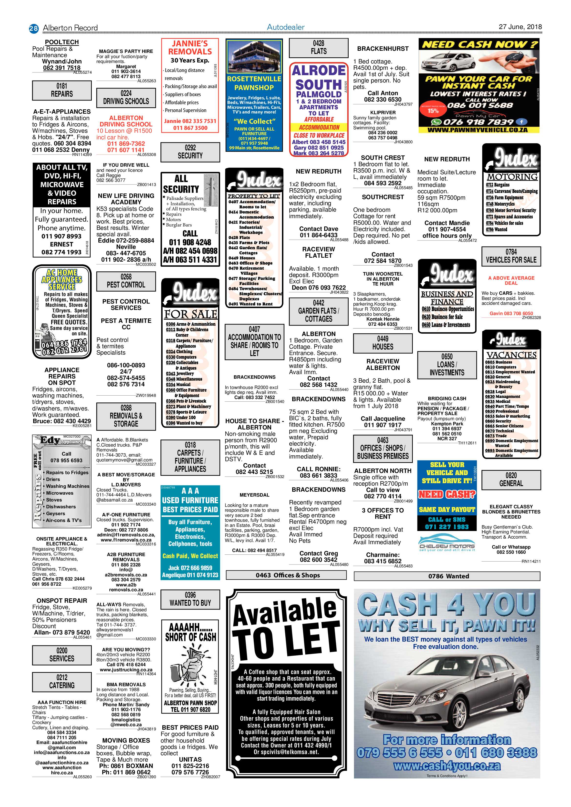 Alberton Record 27 June 2018 page 28