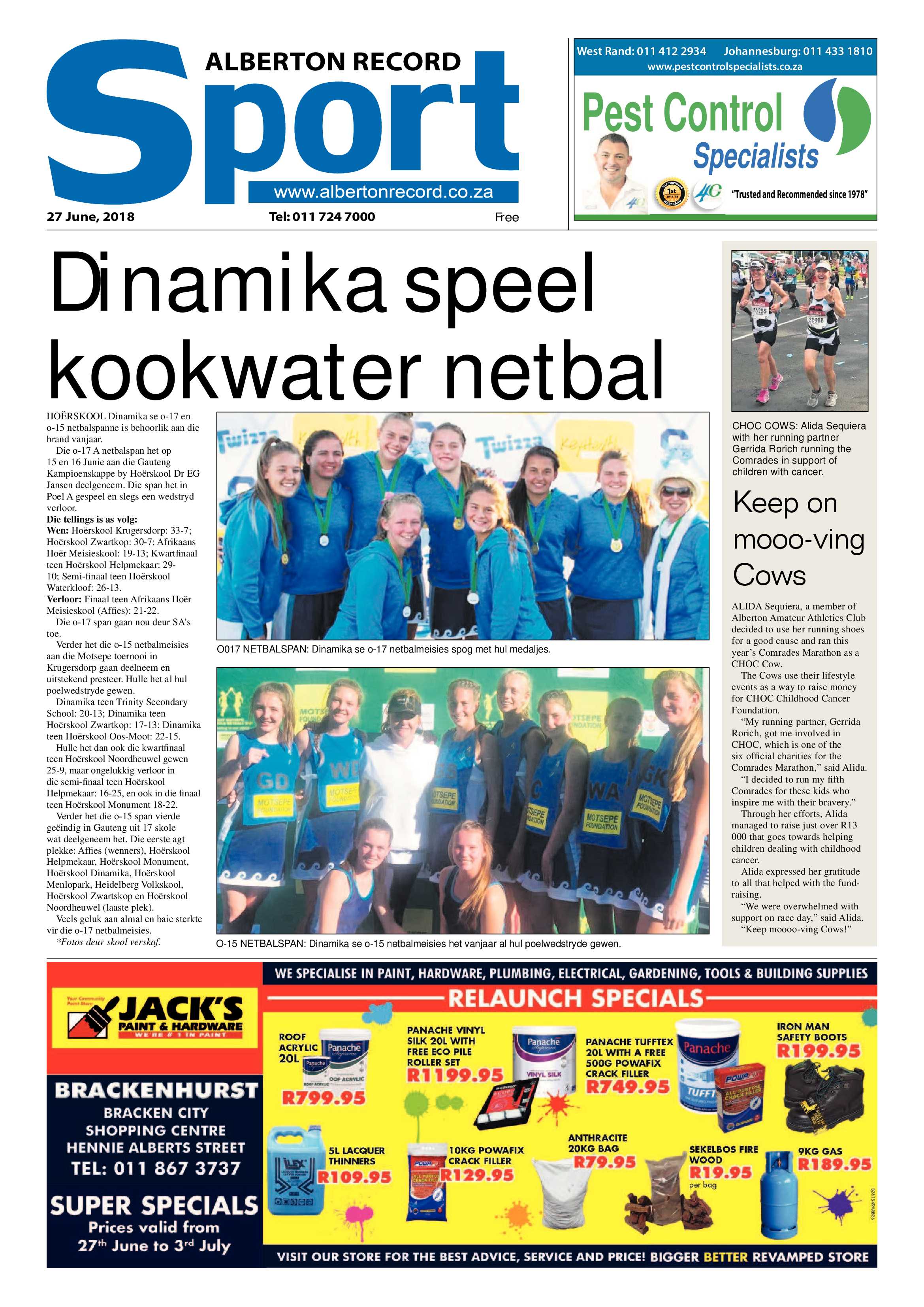 Alberton Record 27 June 2018 page 40