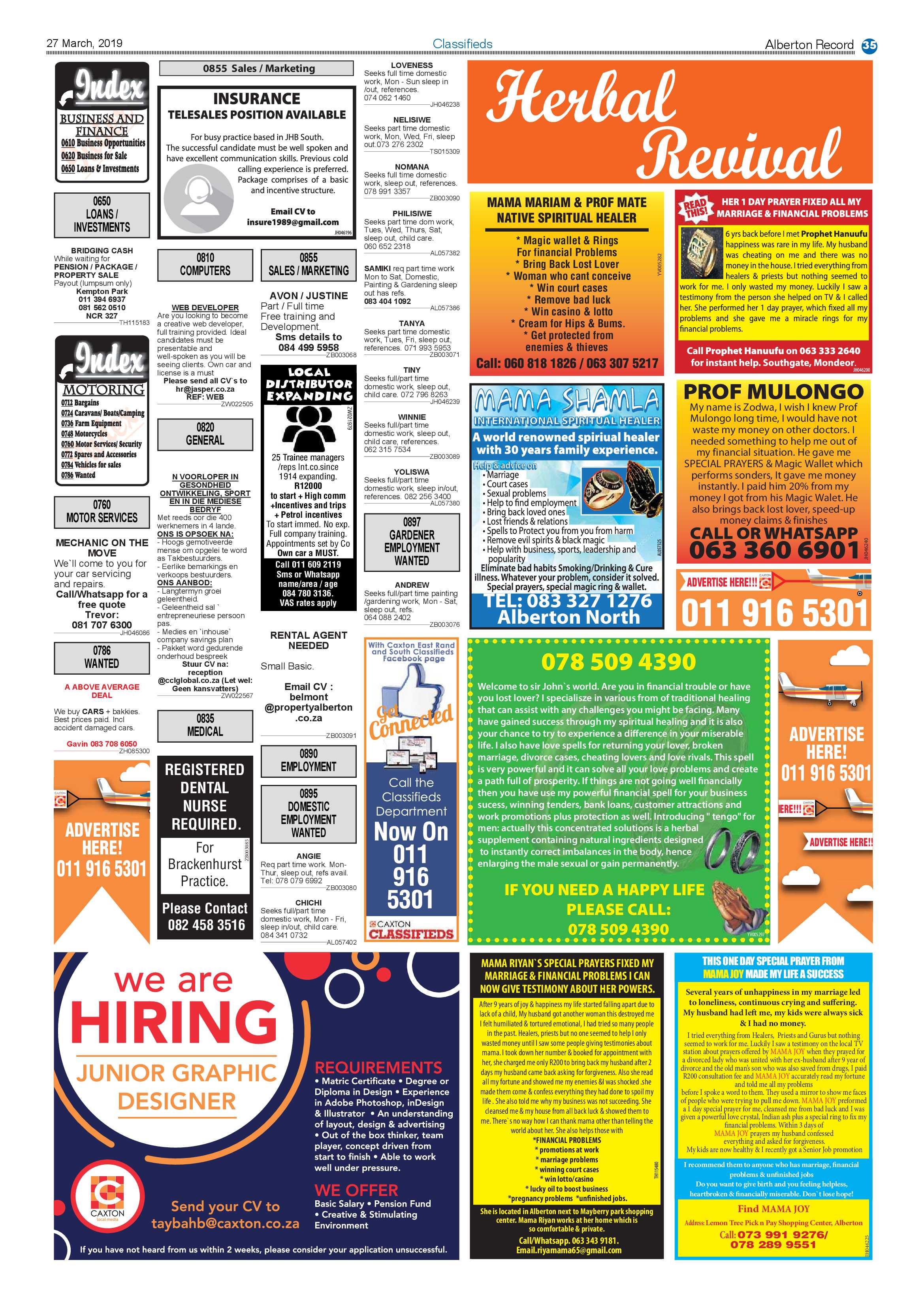 Alberton Record 27 March 2019 page 35