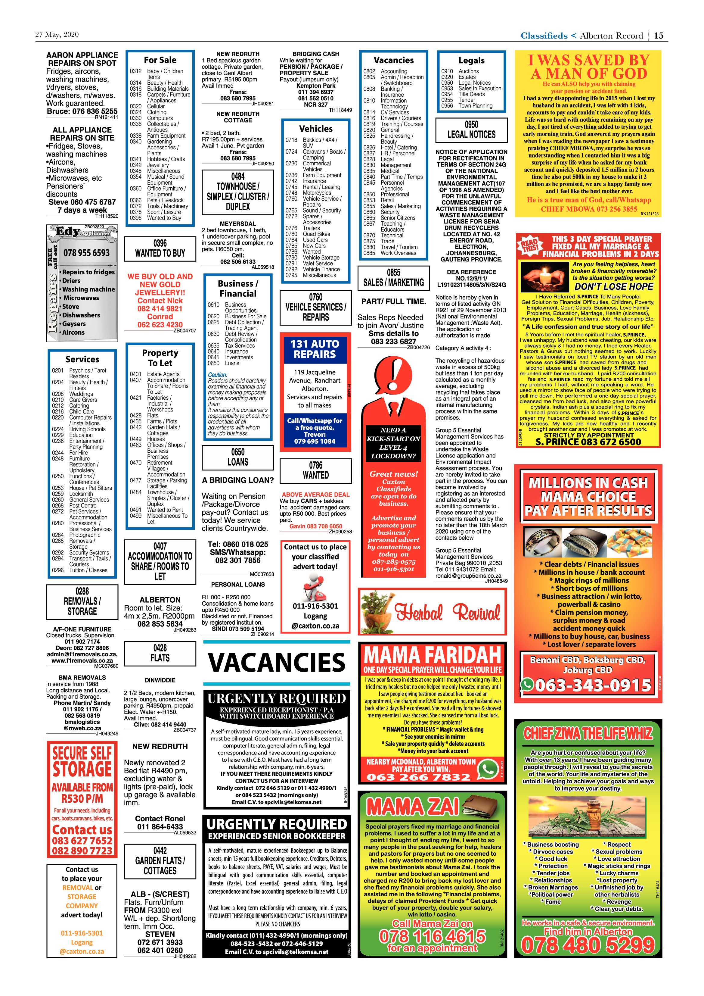 Alberton Record 27 May 2020 page 15