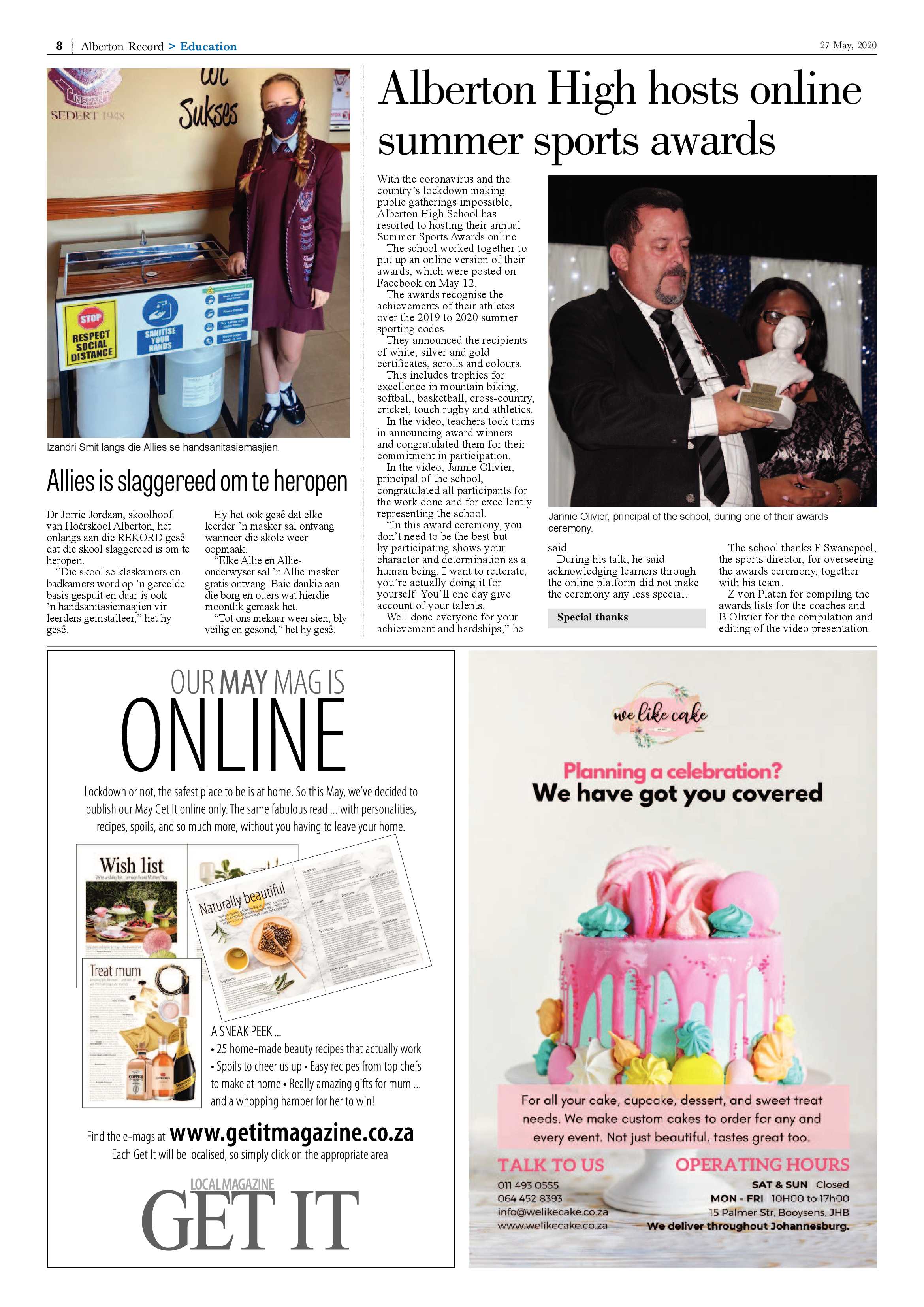 Alberton Record 27 May 2020 page 8