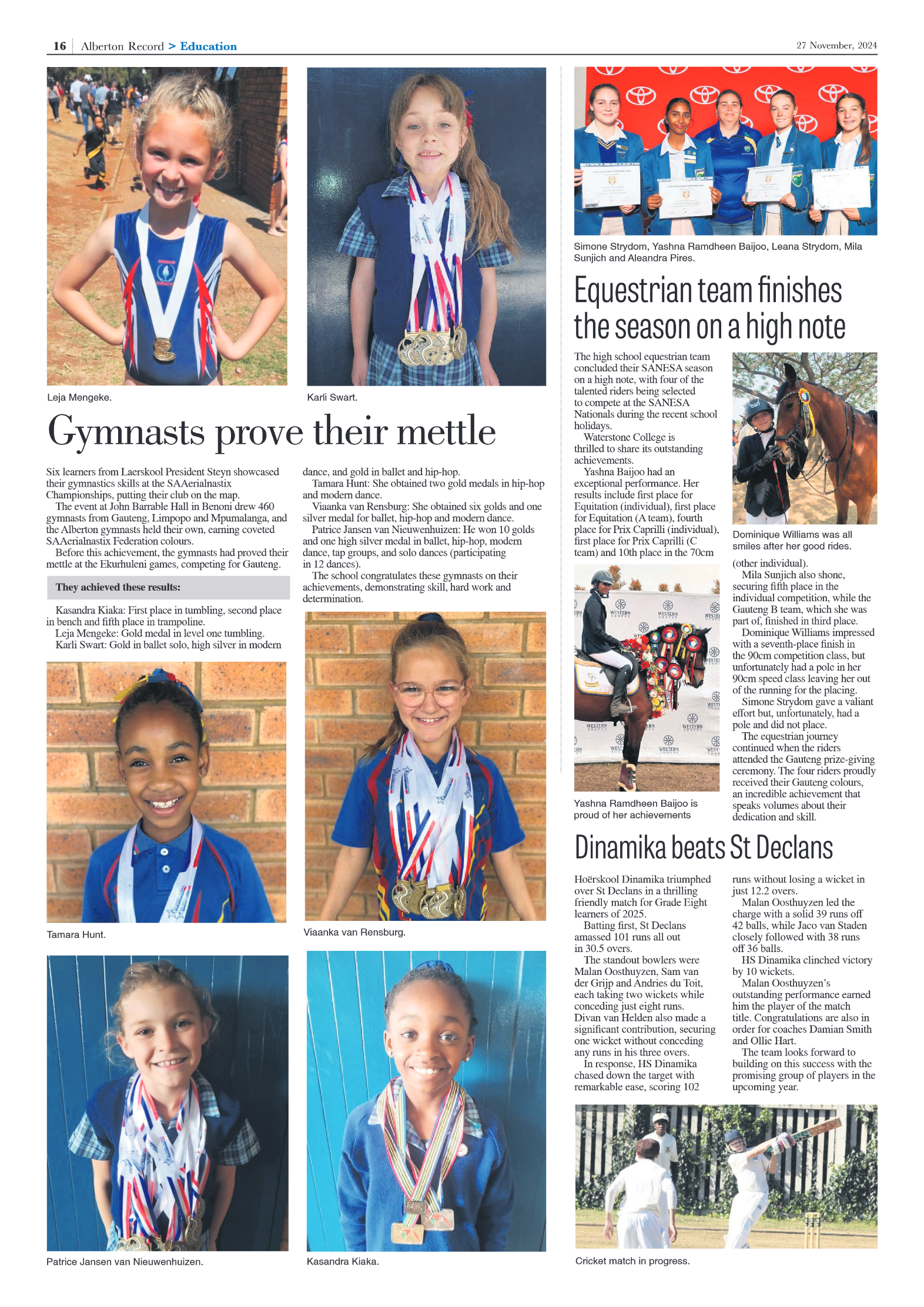 Alberton Record 27 Novemberr 2024 page 18