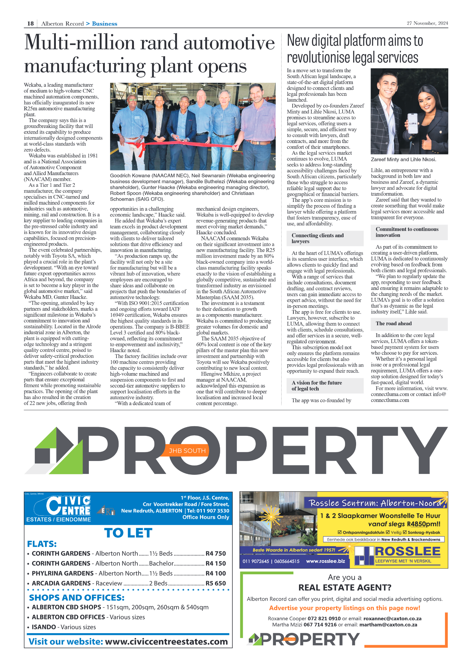 Alberton Record 27 Novemberr 2024 page 20