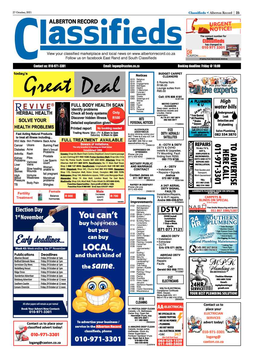 Alberton Record 27 October 2021 page 27