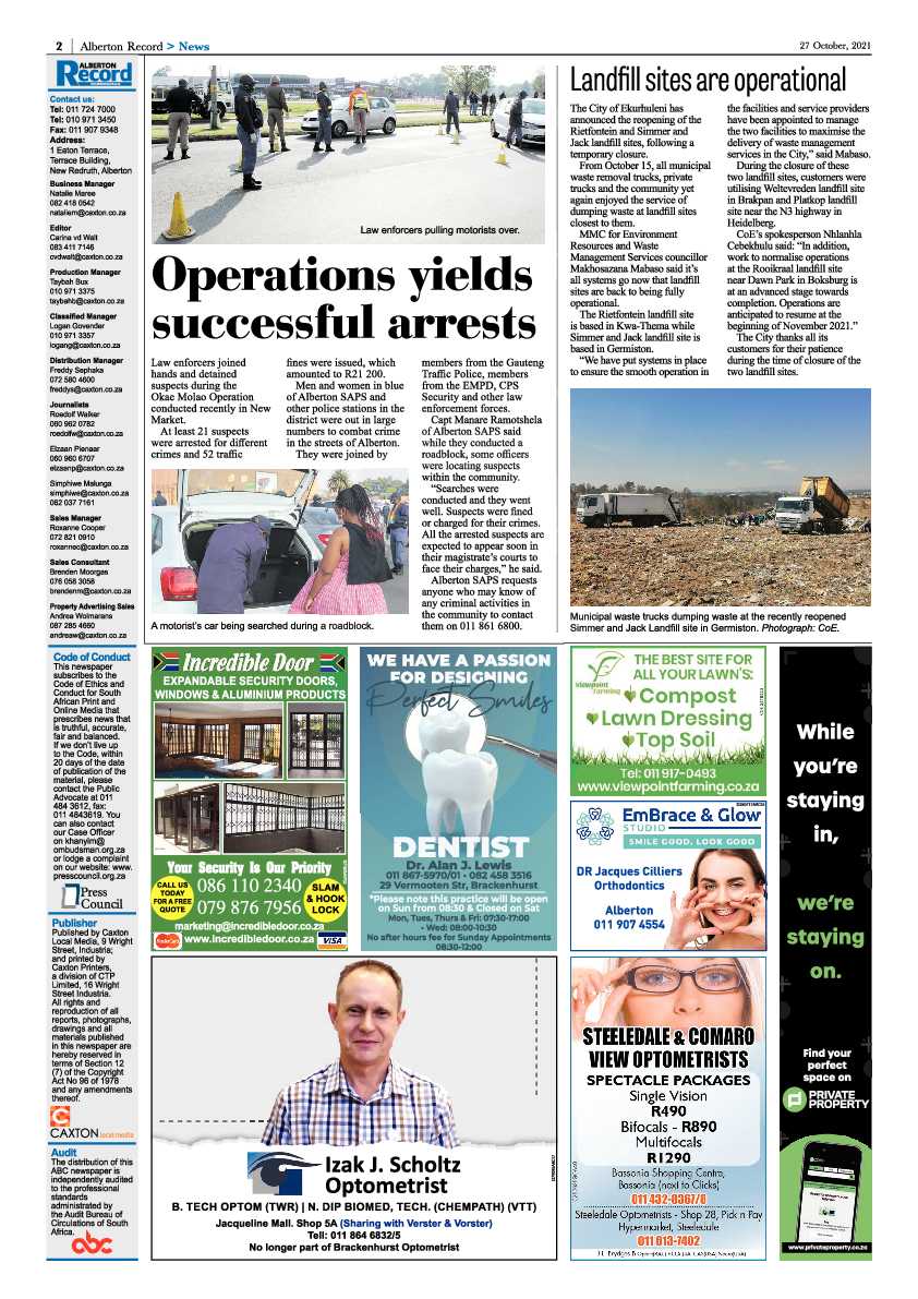 Alberton Record 27 October 2021 page 4