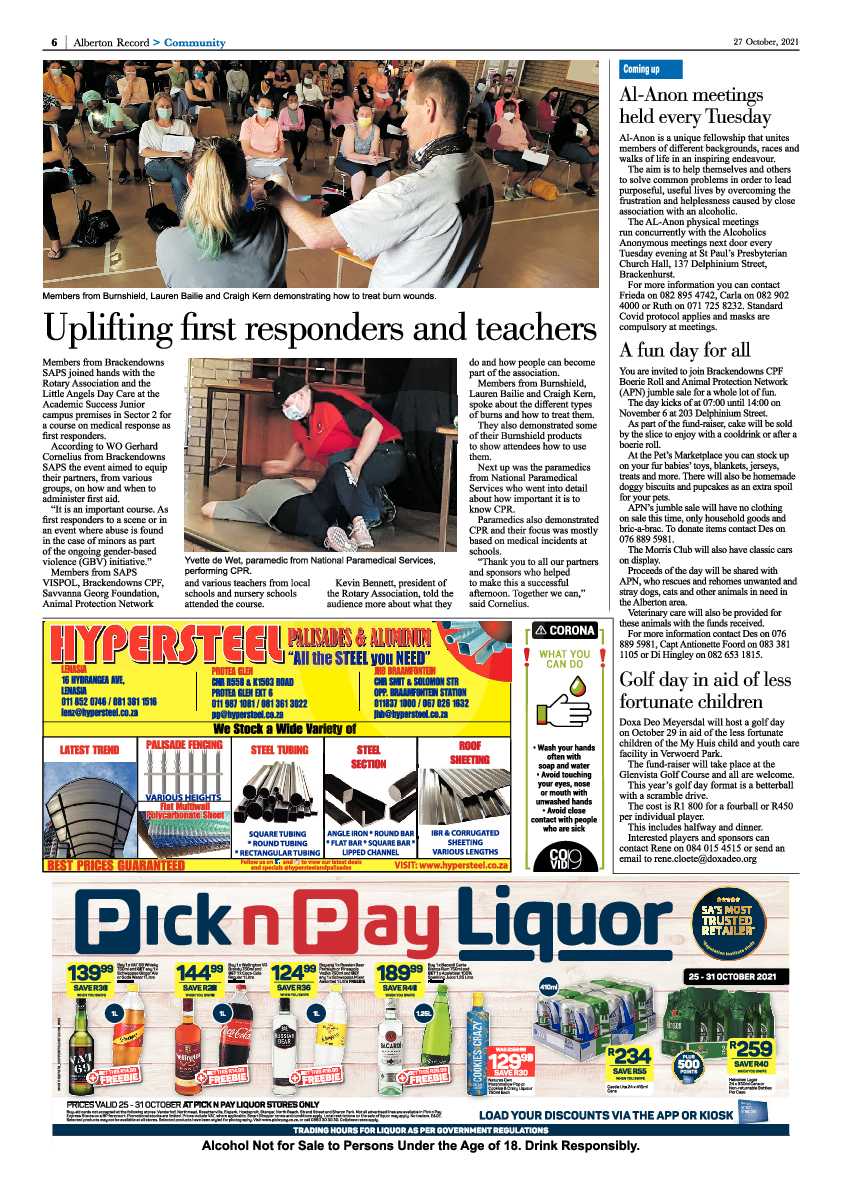 Alberton Record 27 October 2021 page 8