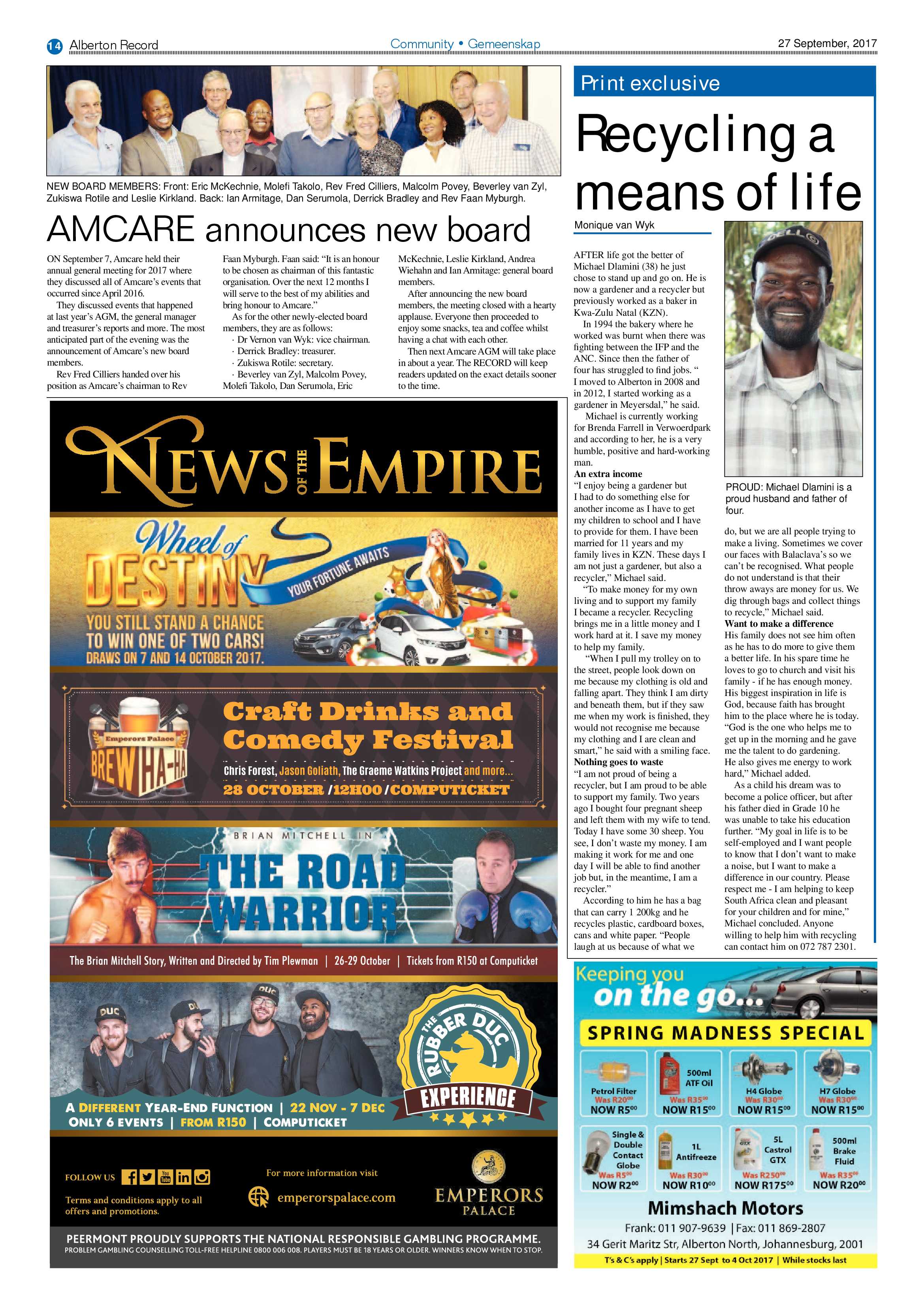 Alberton Record 27 September 2017 page 14
