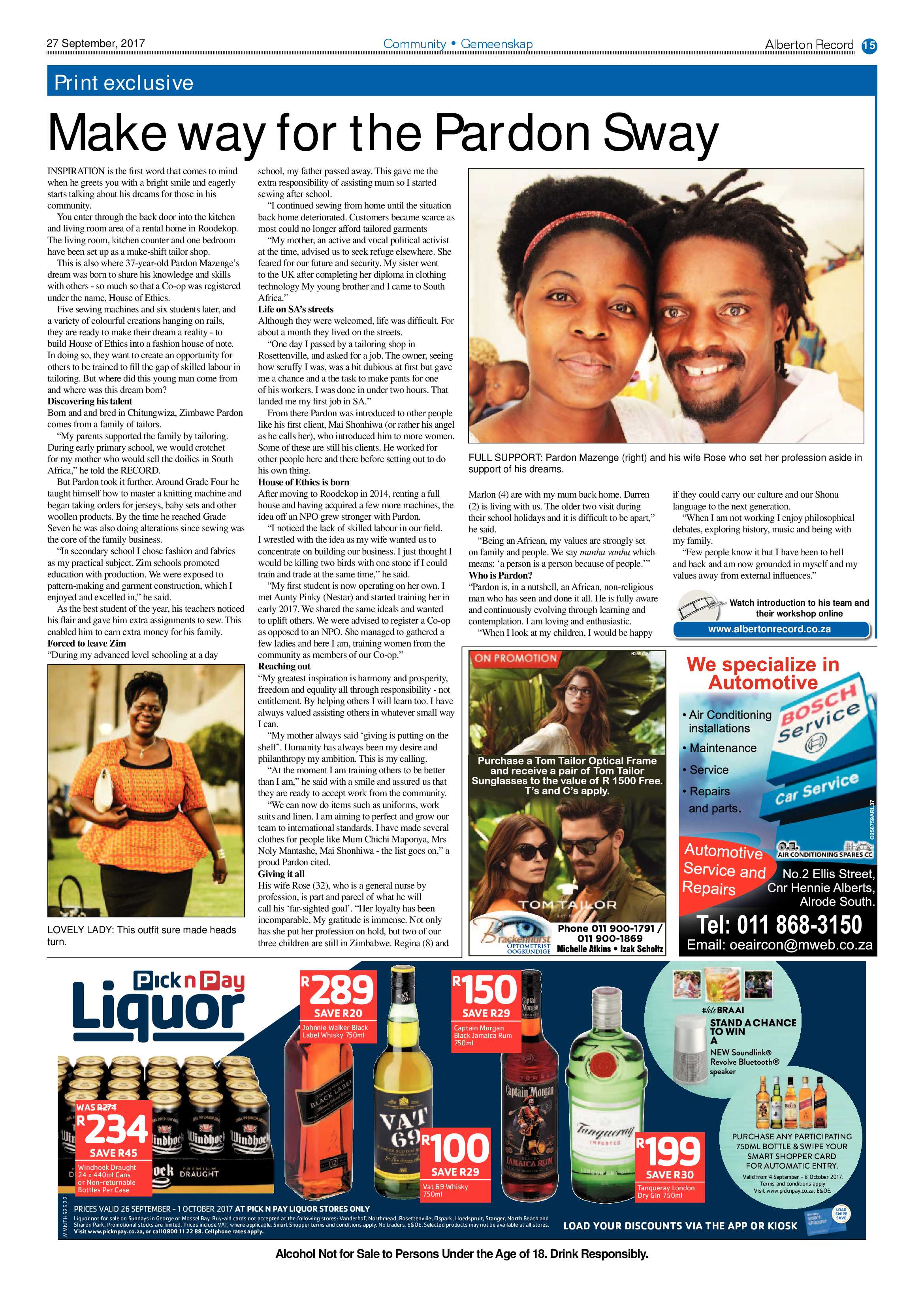 Alberton Record 27 September 2017 page 15