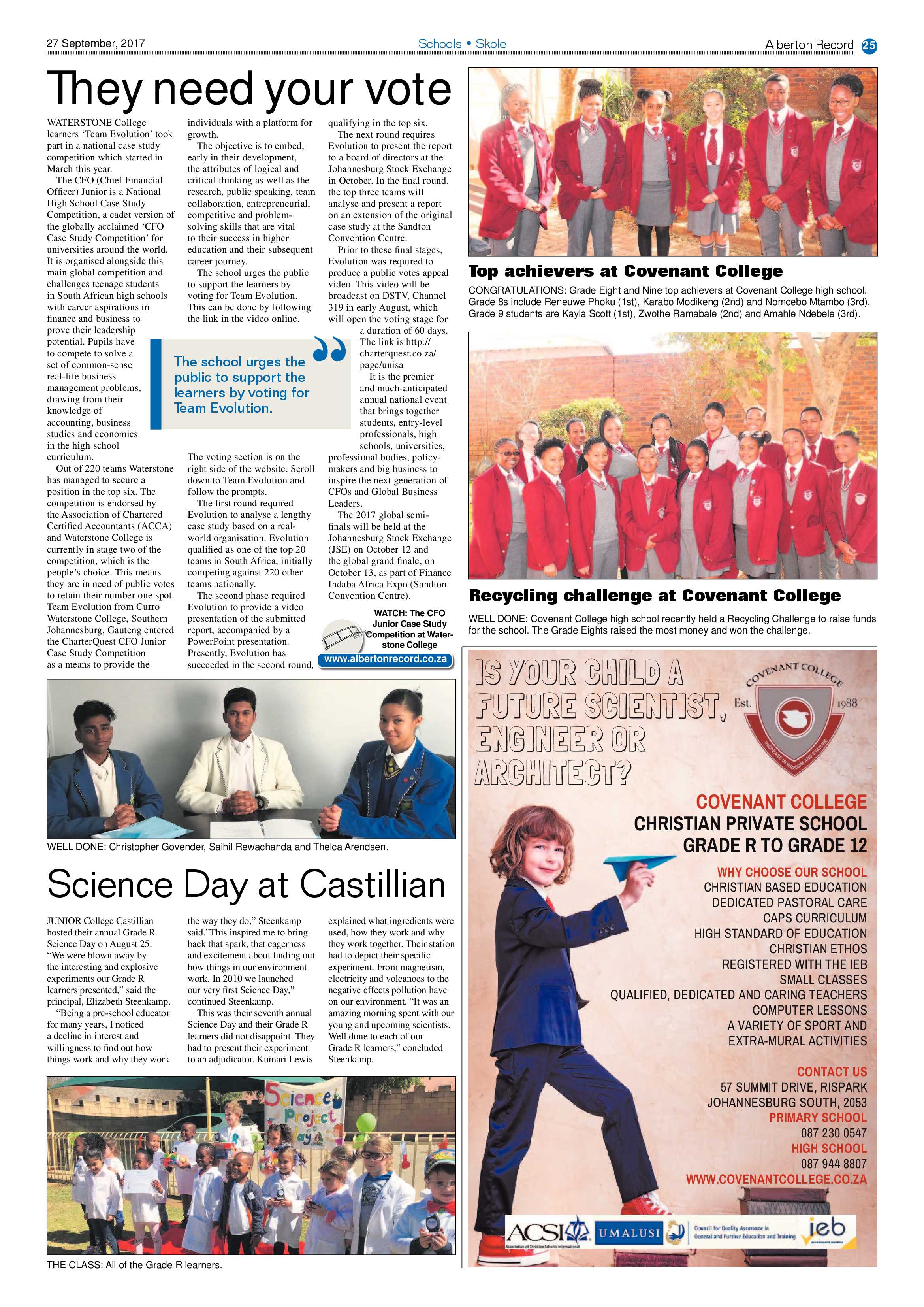 Alberton Record 27 September 2017 page 25