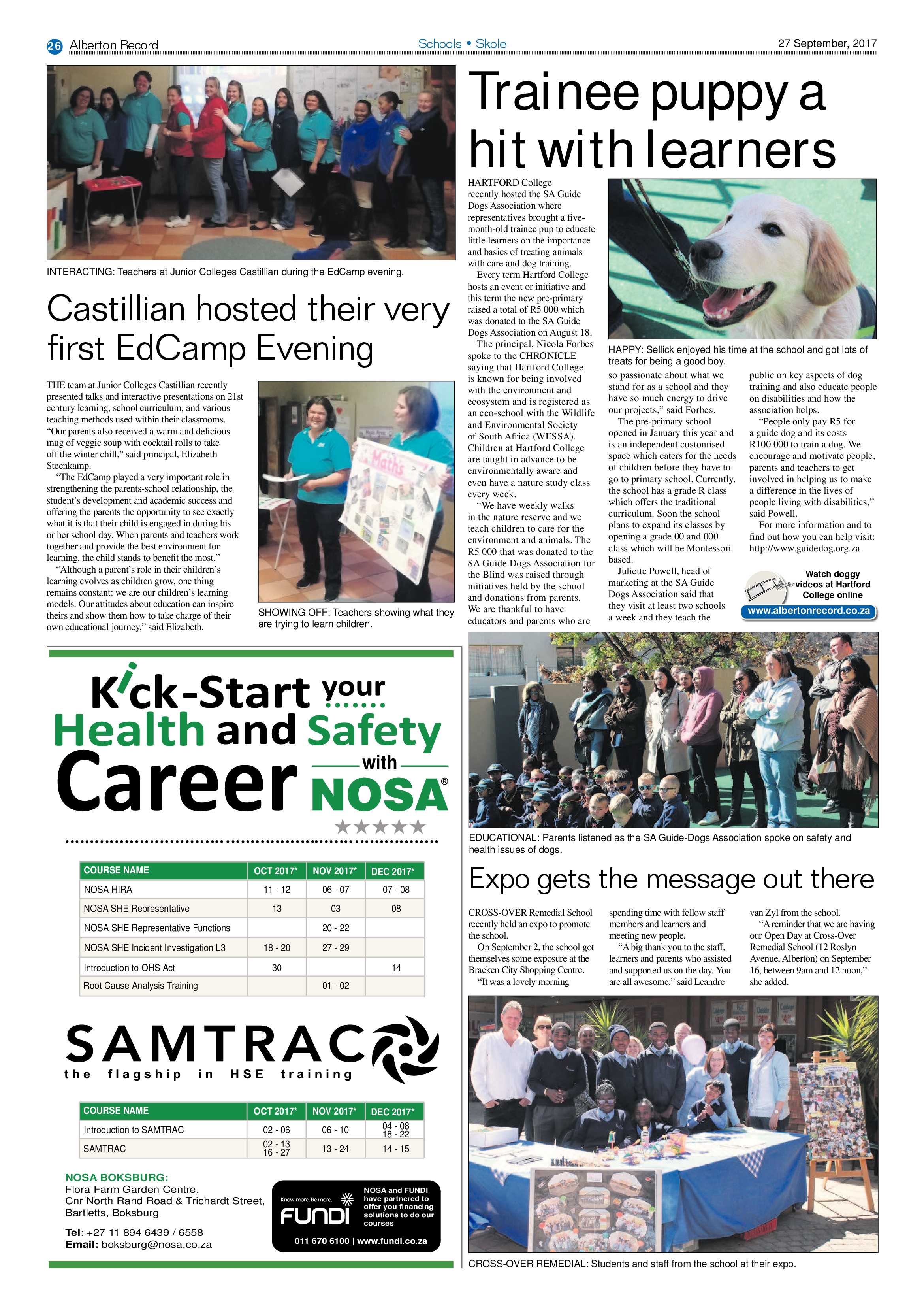 Alberton Record 27 September 2017 page 26