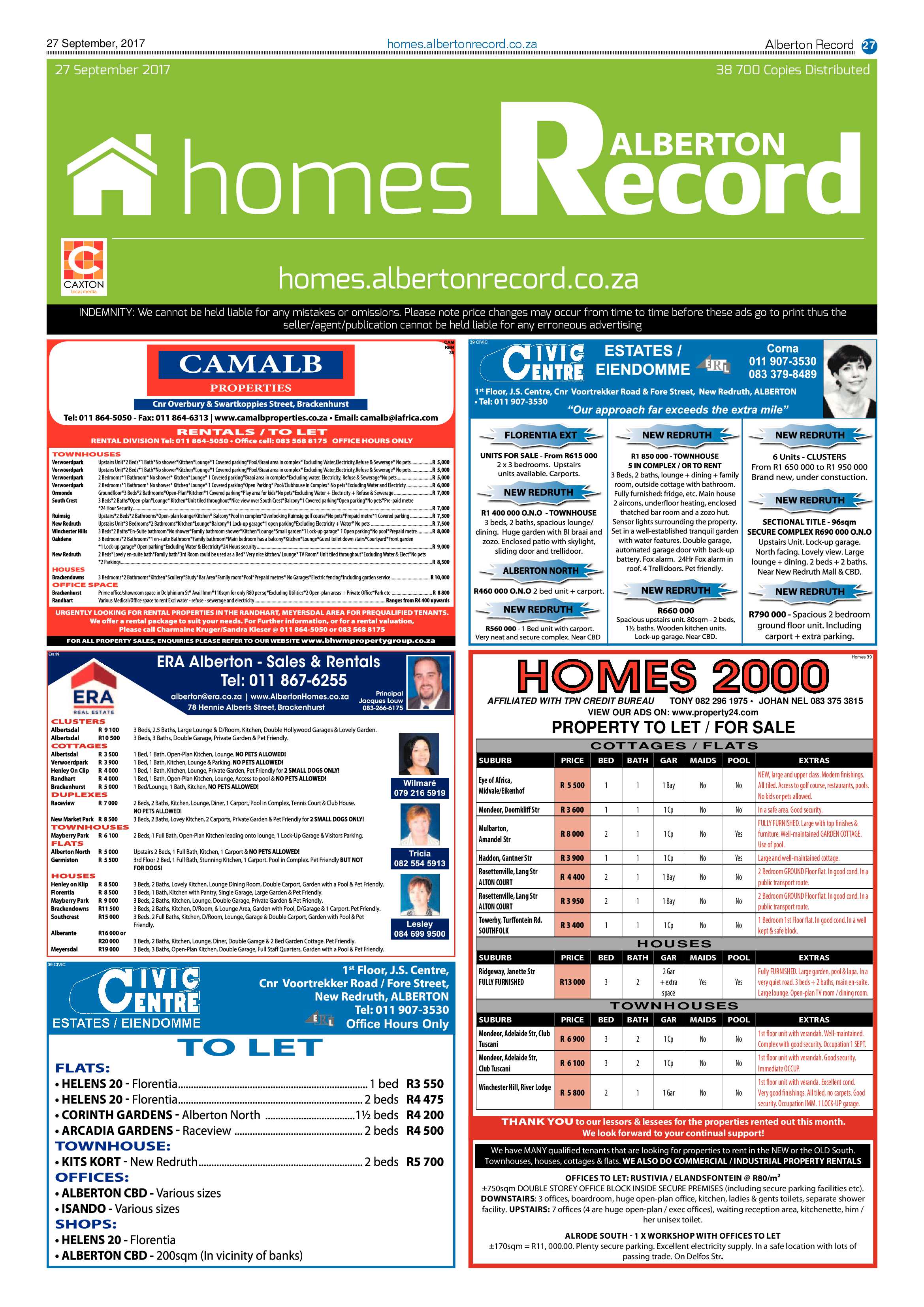 Alberton Record 27 September 2017 page 27