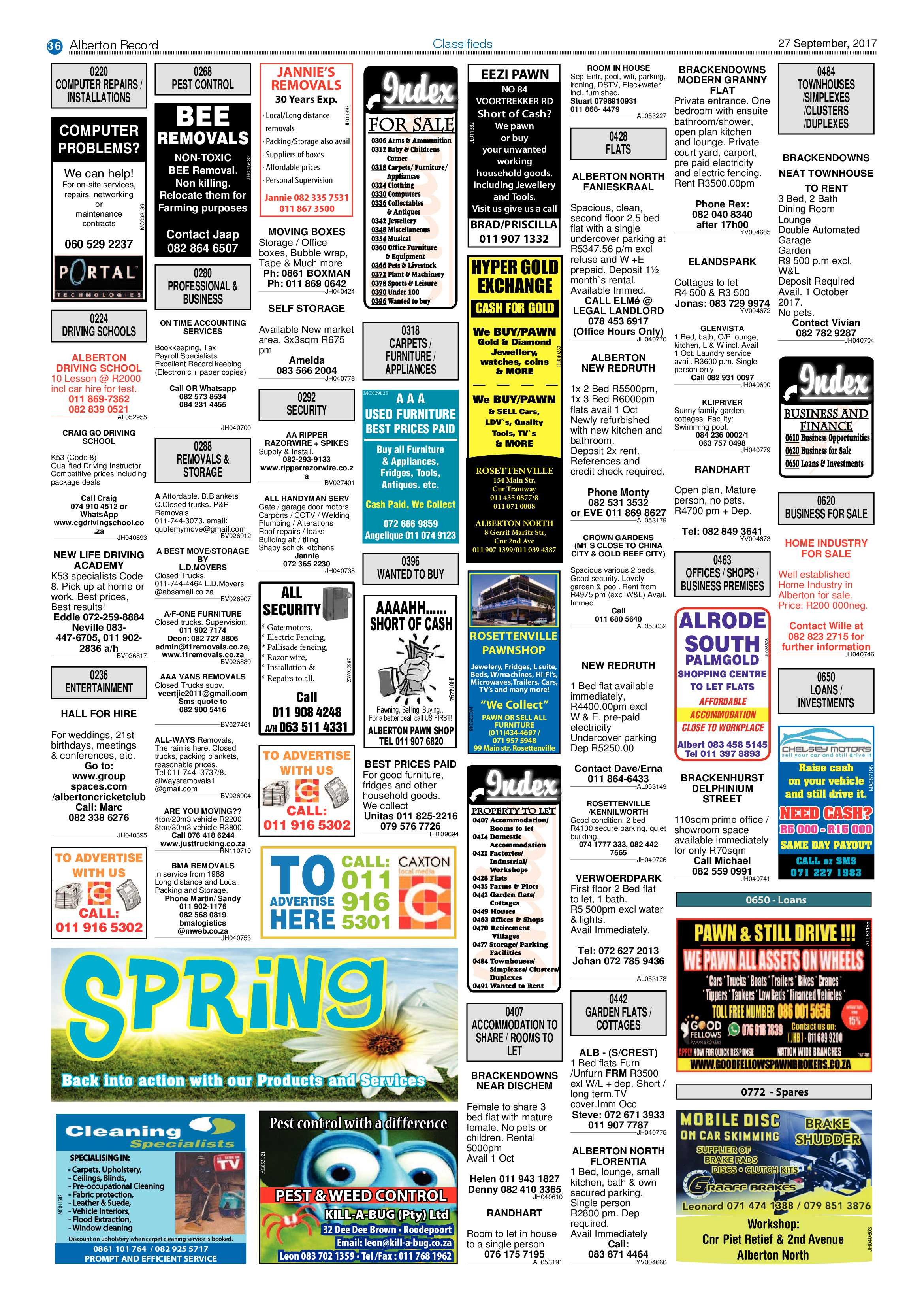 Alberton Record 27 September 2017 page 36