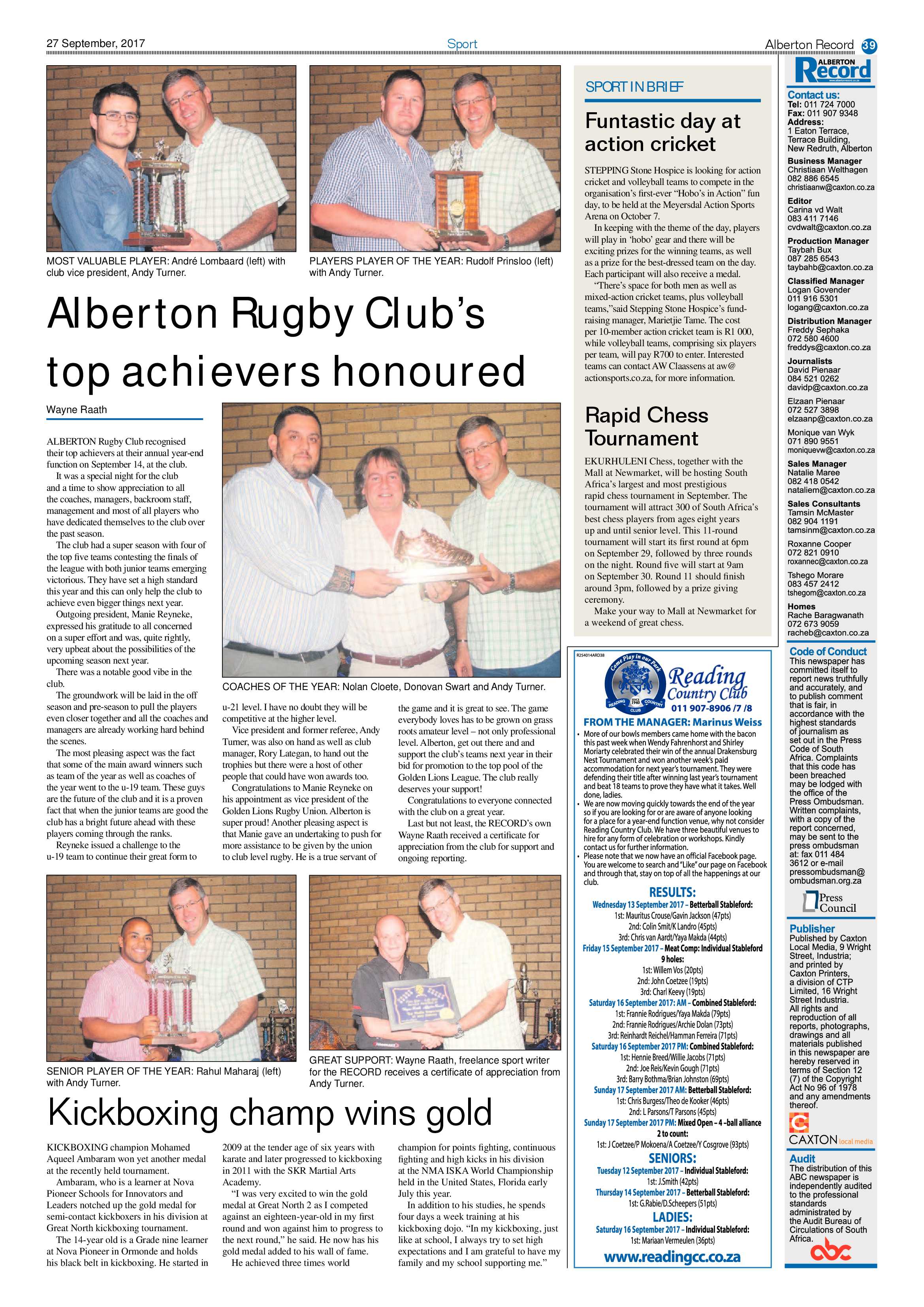 Alberton Record 27 September 2017 page 39