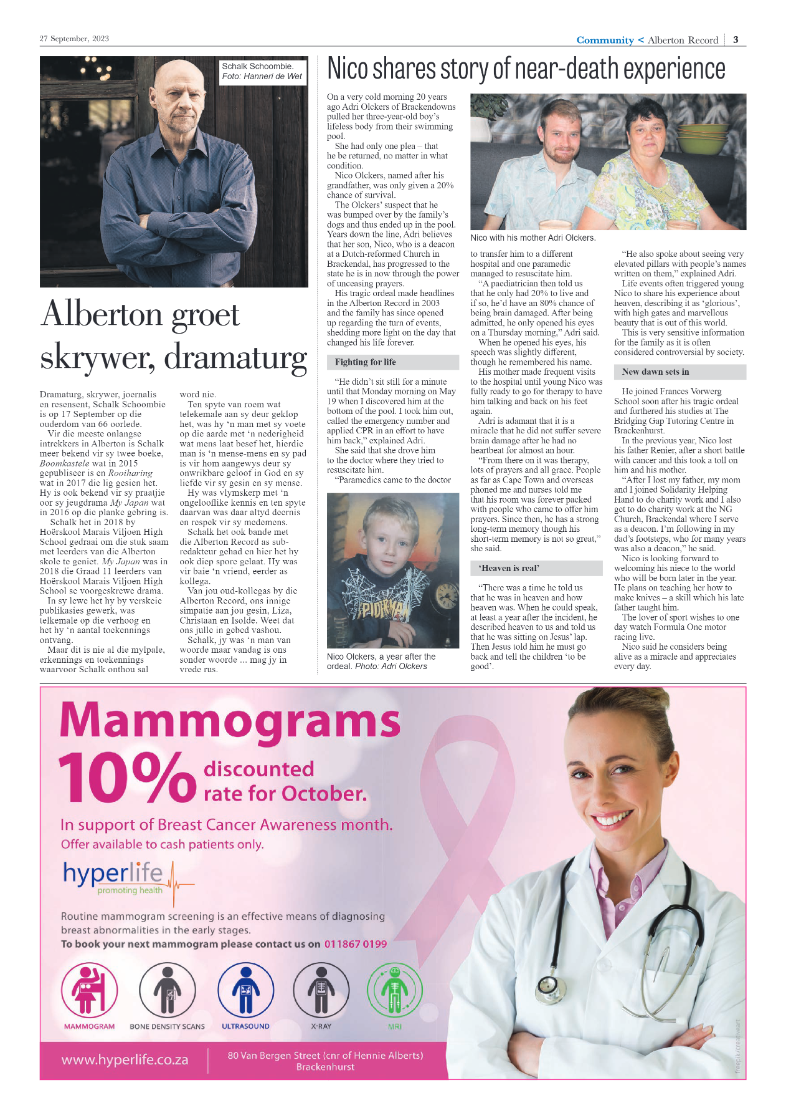 Alberton Record 27 September 2023 page 3