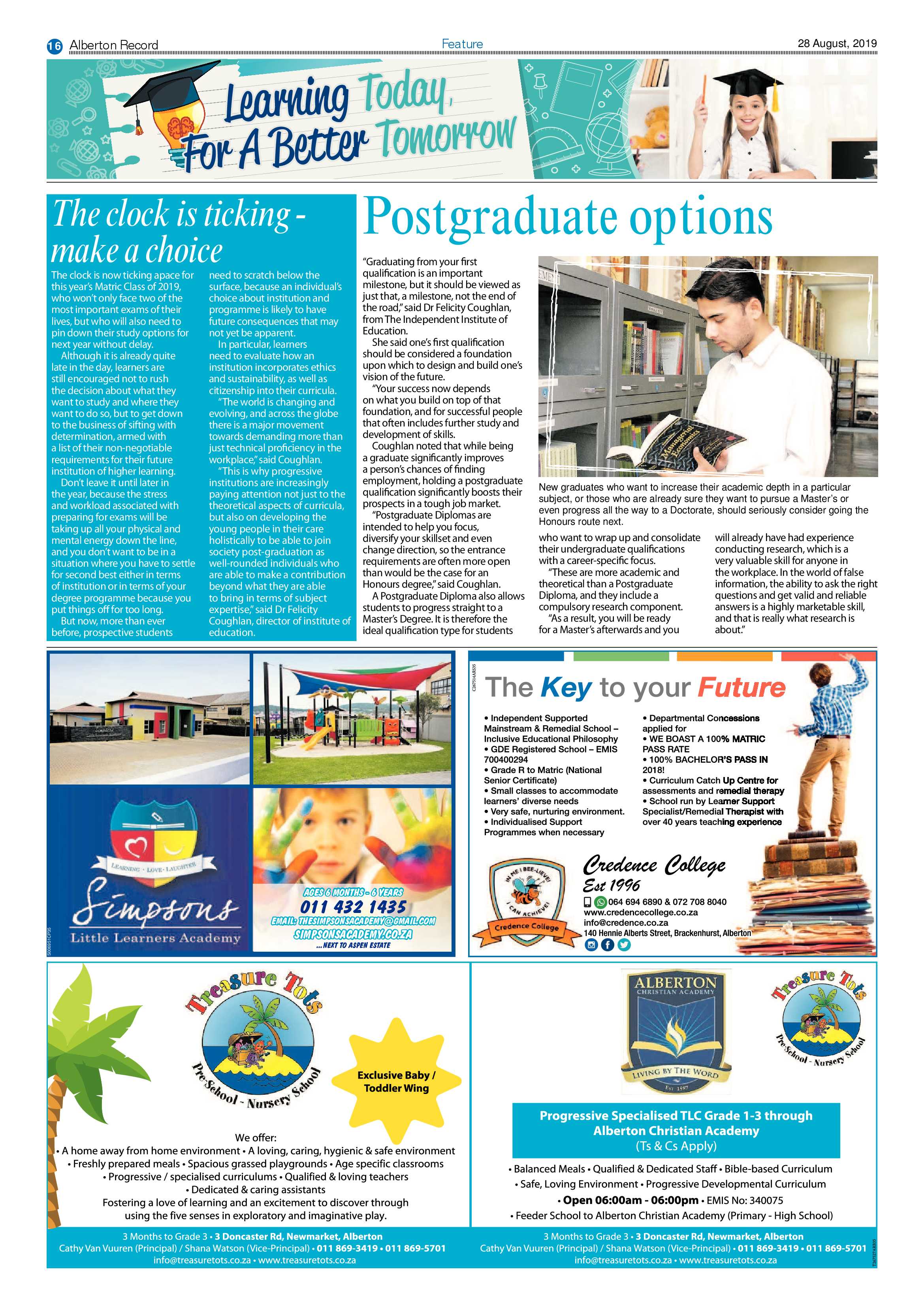Alberton Record 28 August 2019 page 16