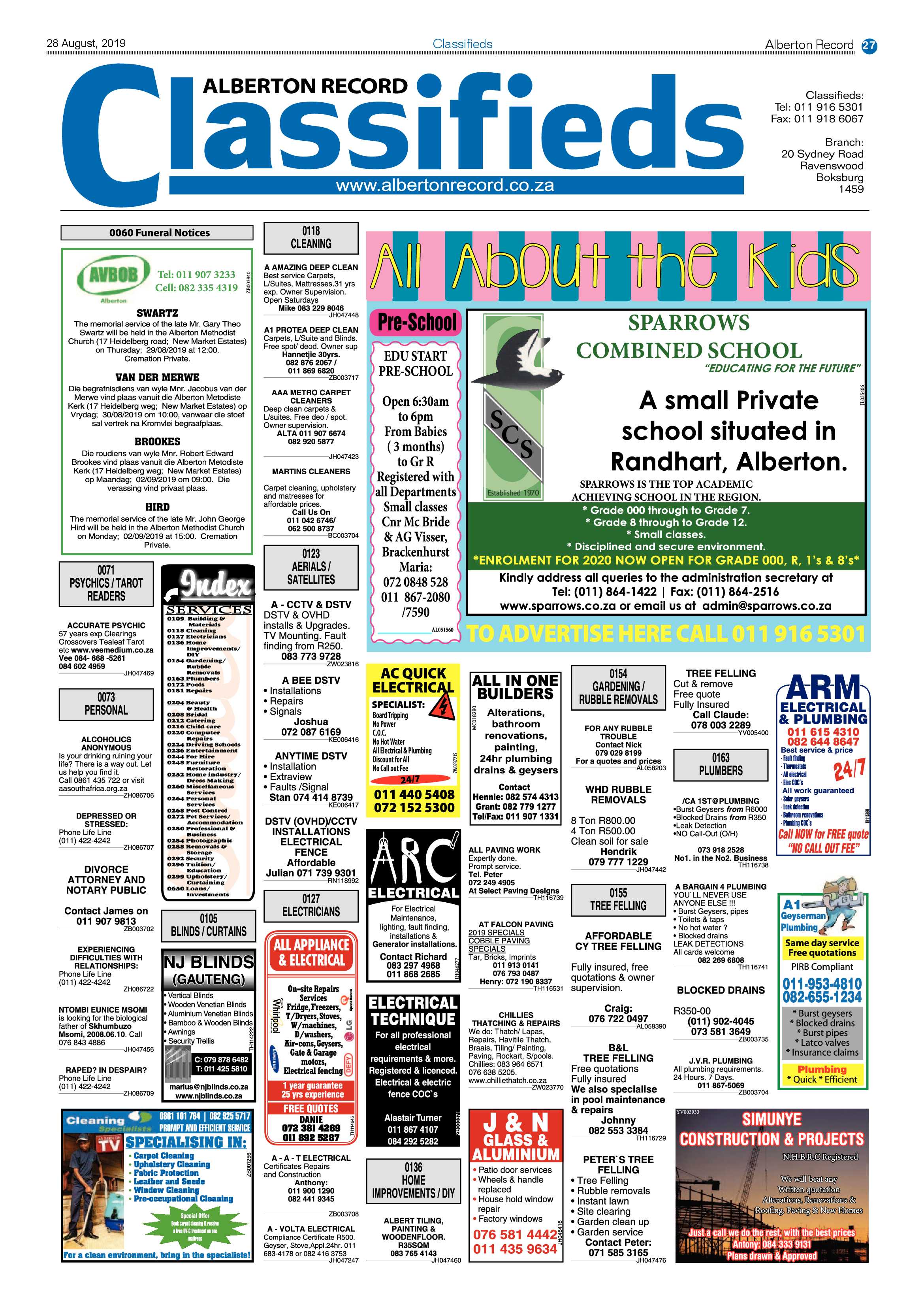 Alberton Record 28 August 2019 page 27