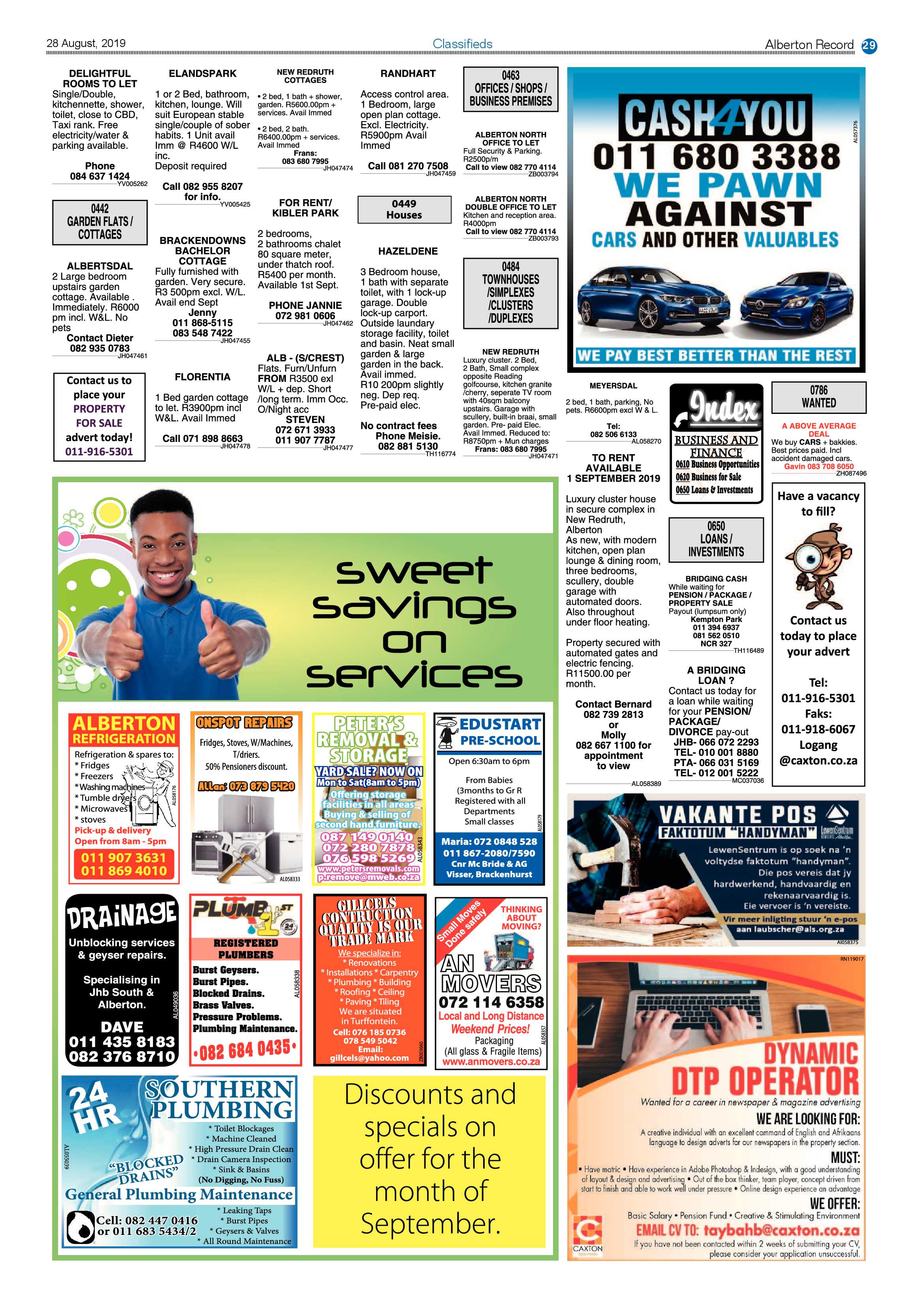 Alberton Record 28 August 2019 page 29