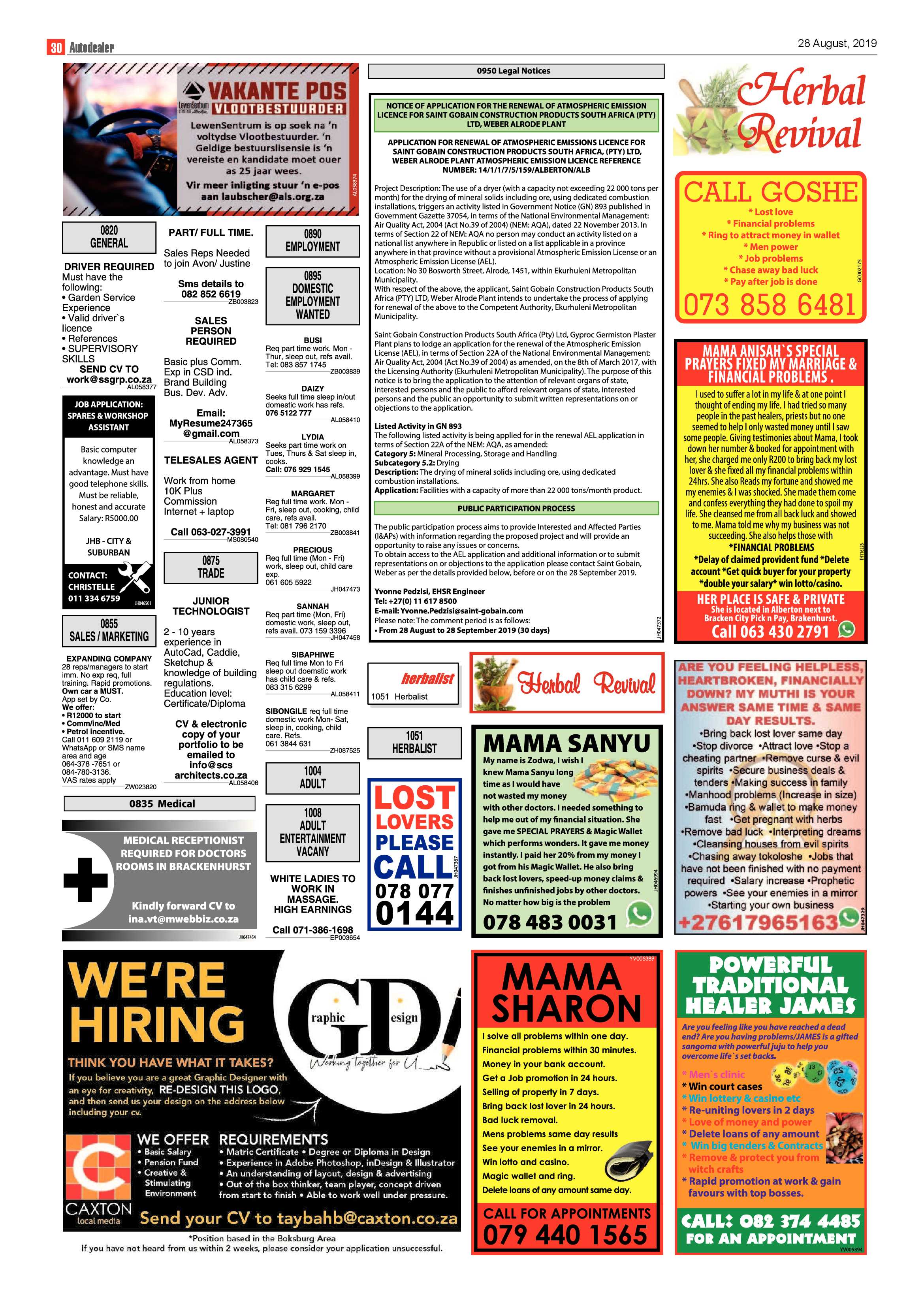 Alberton Record 28 August 2019 page 30