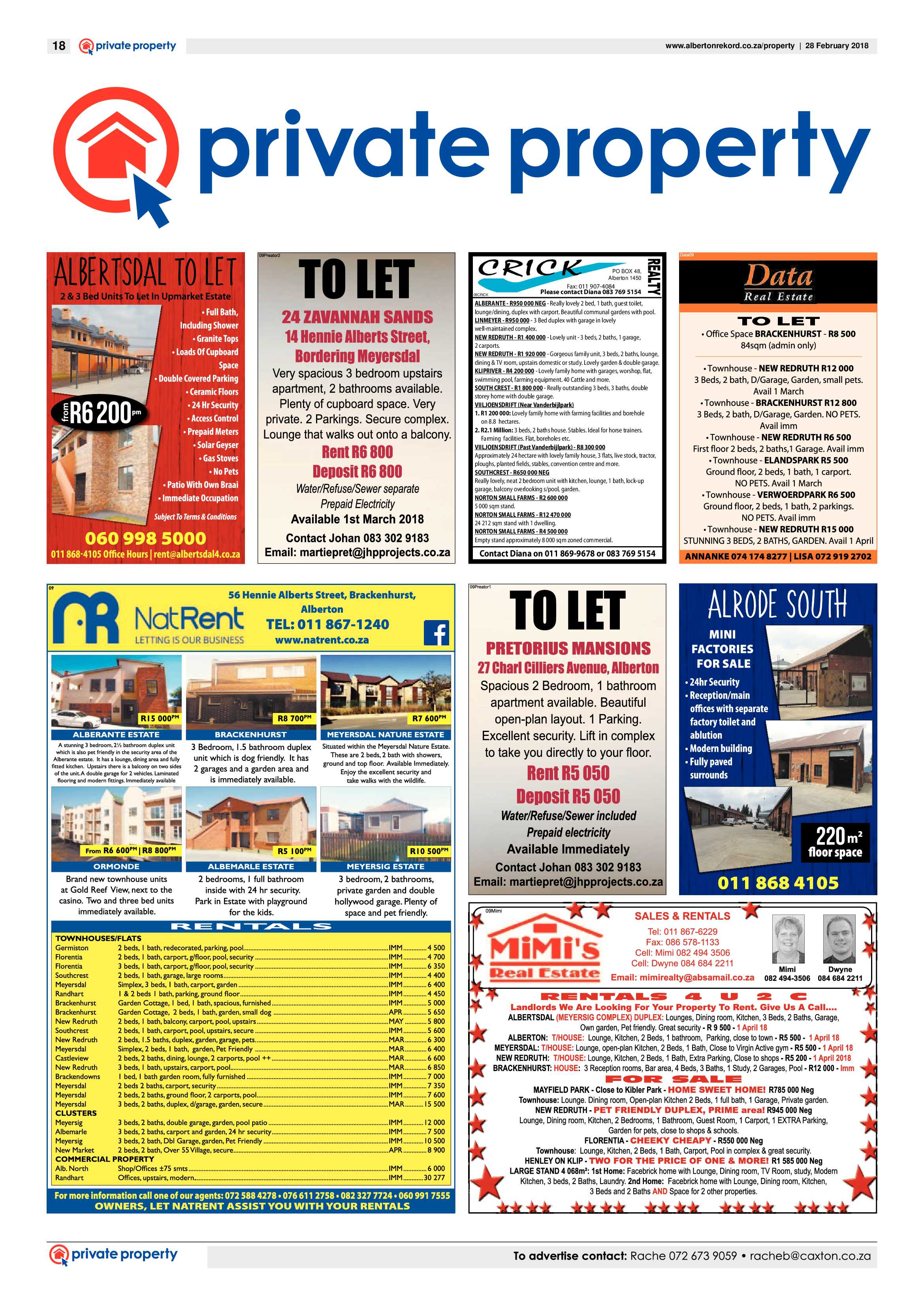 Alberton Record 28 February 2018 page 18