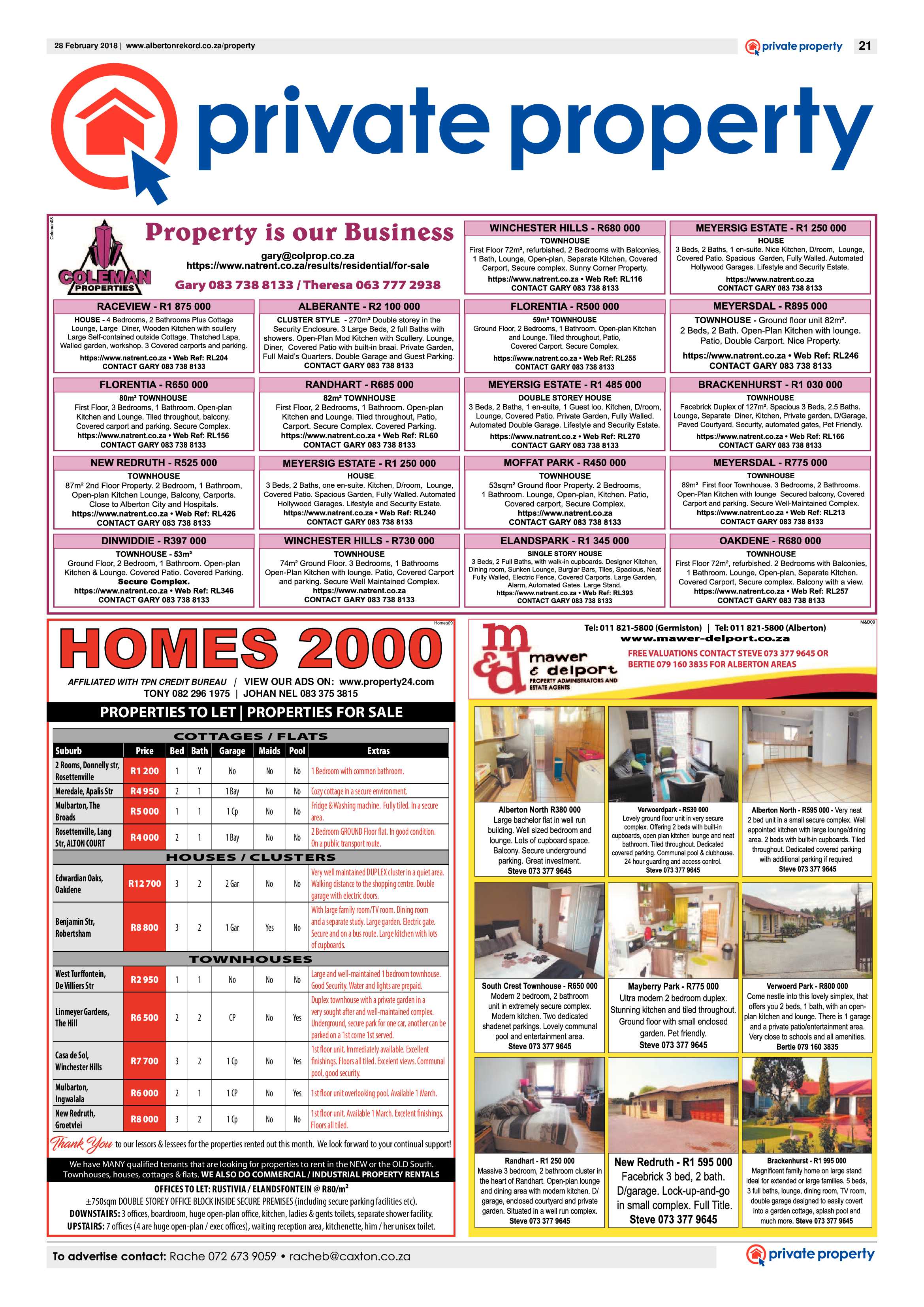 Alberton Record 28 February 2018 page 21