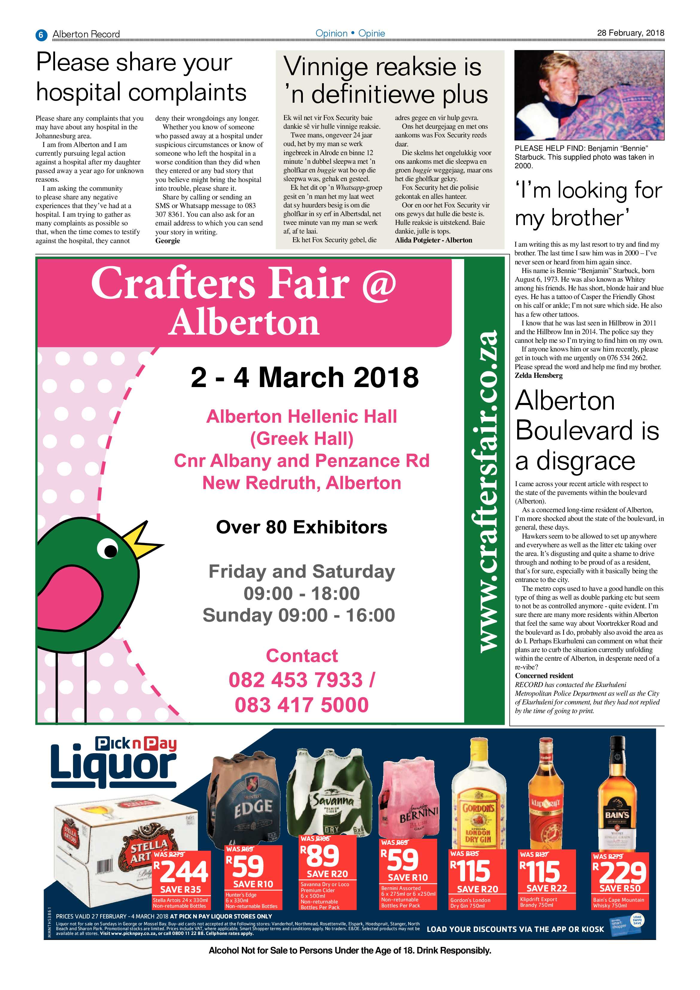 Alberton Record 28 February 2018 page 6
