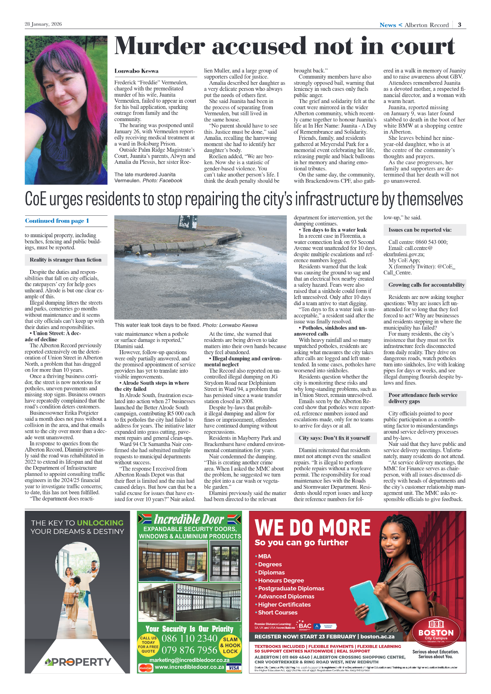 Alberton Record 28 January 2026 page 3
