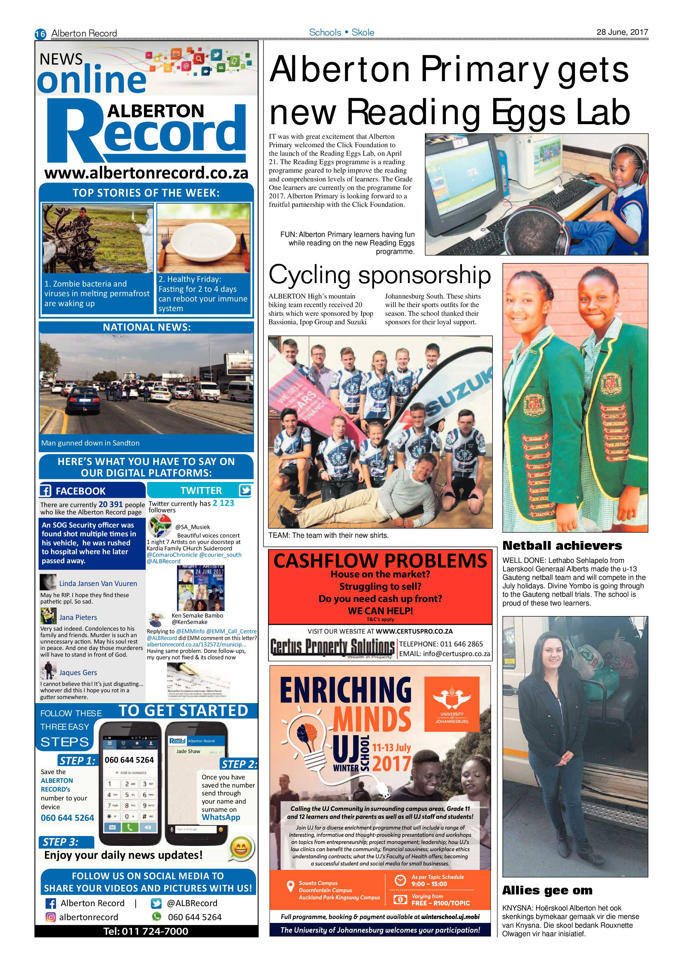 Alberton Record 28 June 2017 page 16