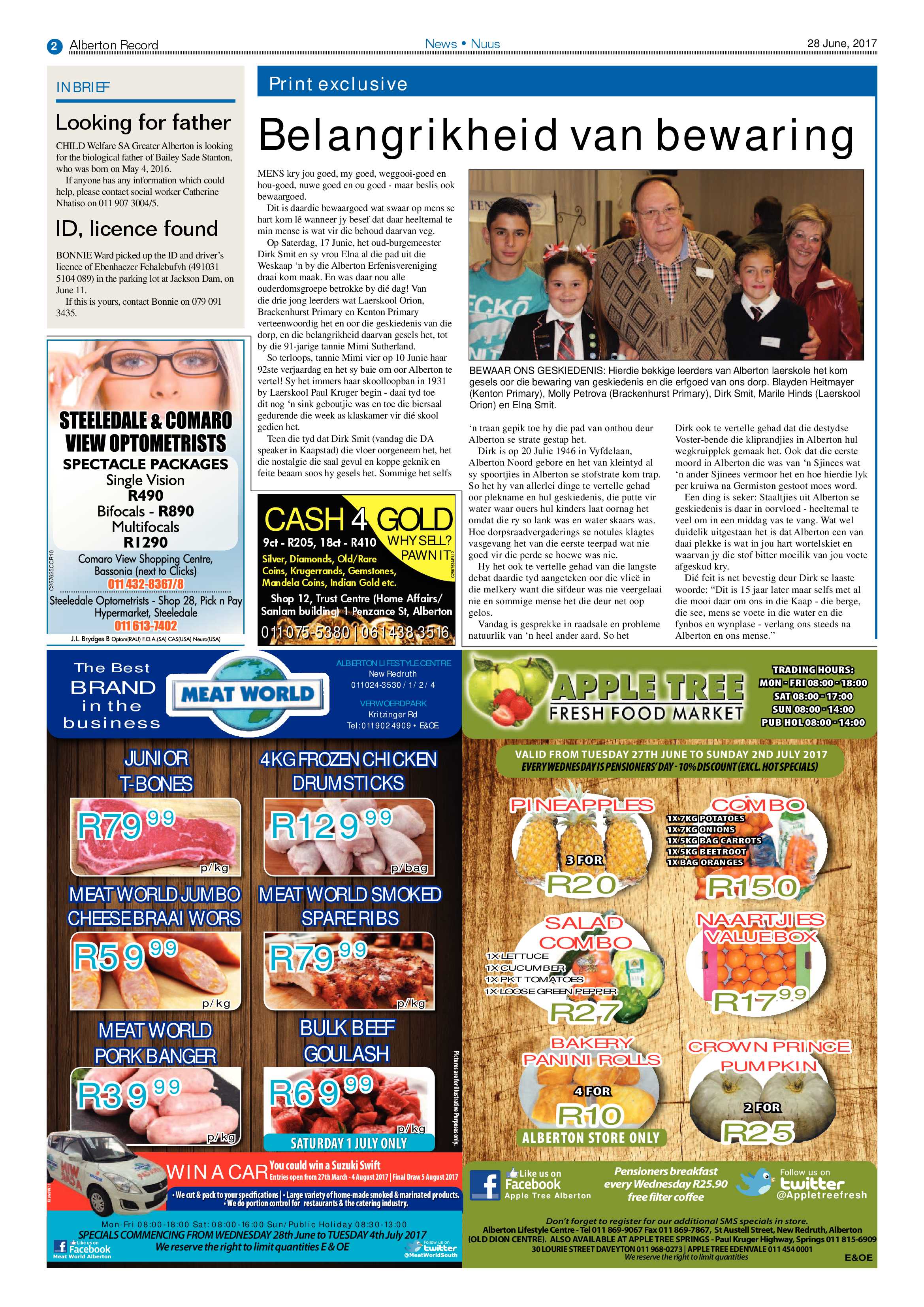 Alberton Record 28 June 2017 page 2