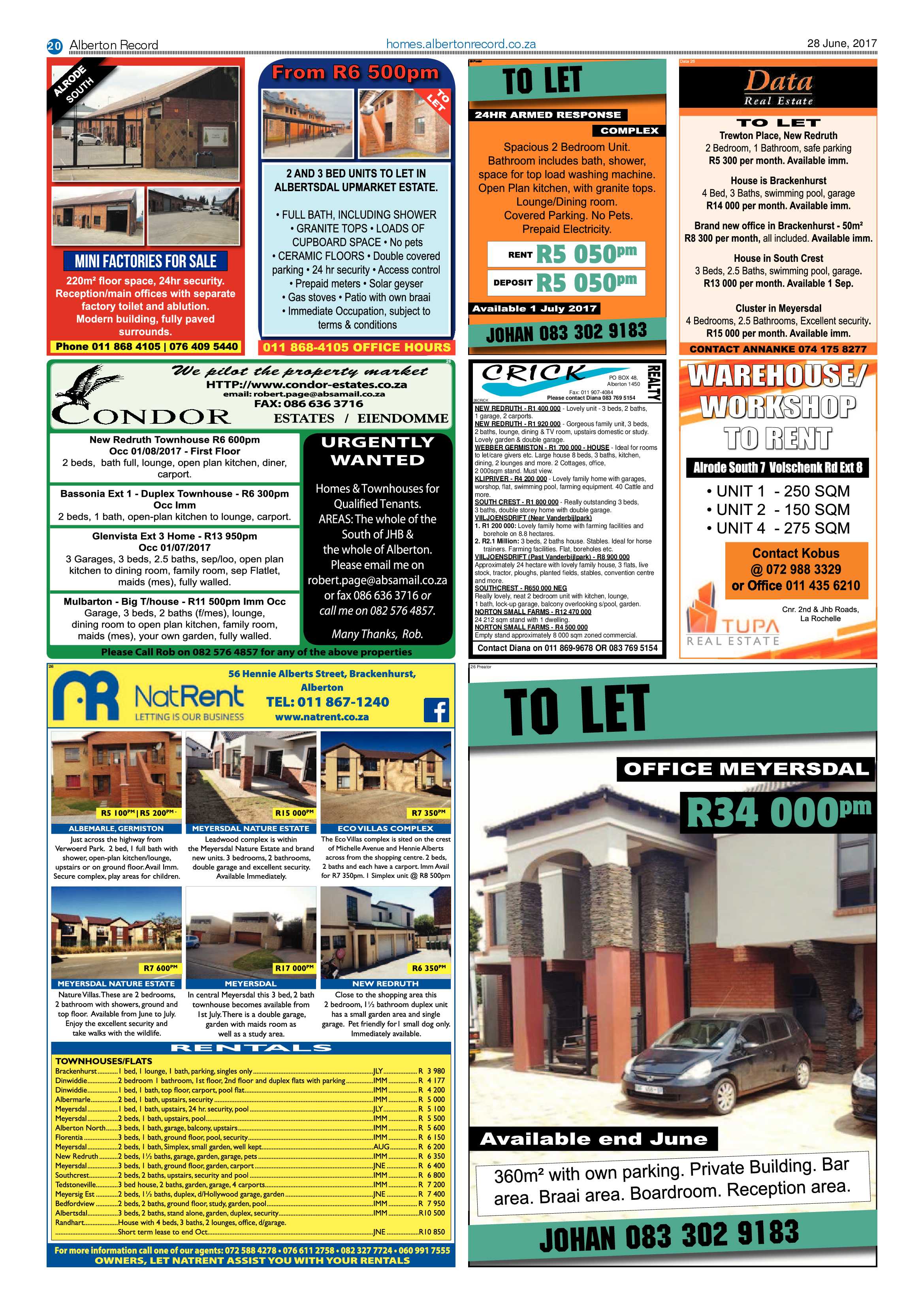 Alberton Record 28 June 2017 page 20