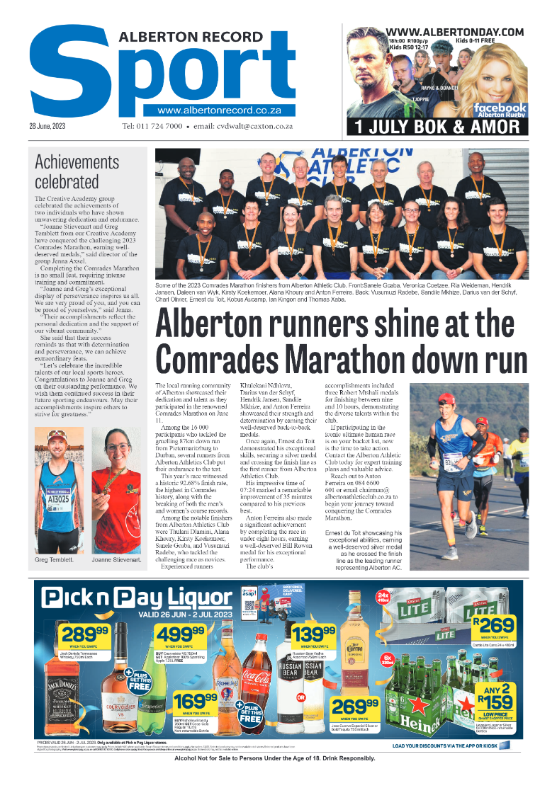 Alberton Record 28 June 2023 page 16