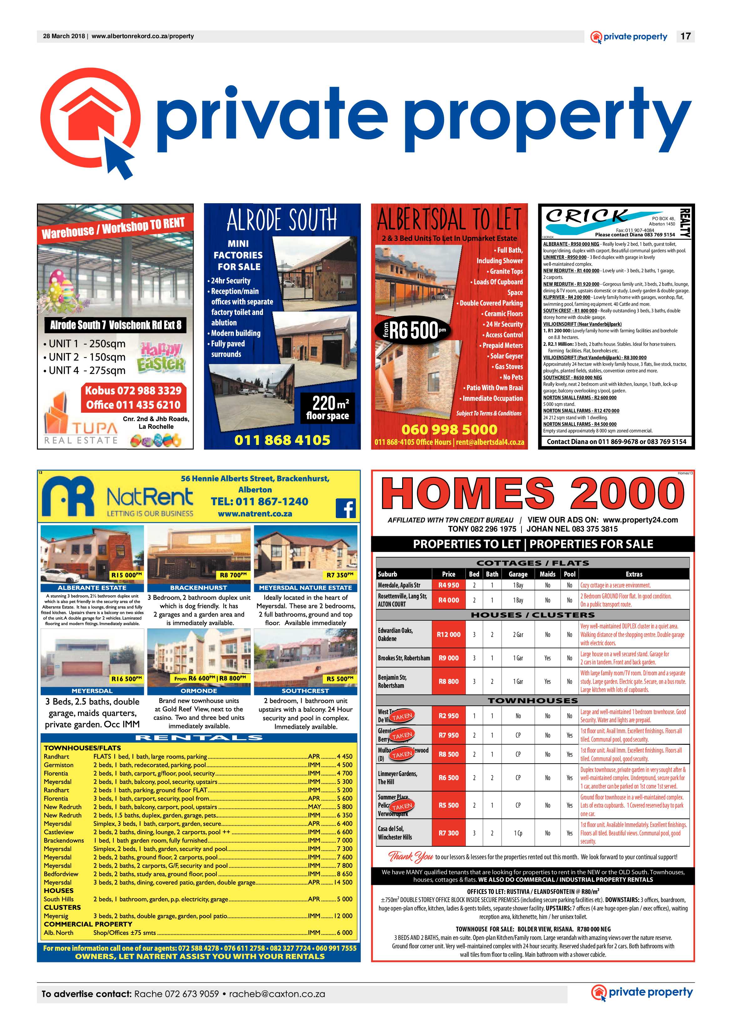 Alberton Record 28 March 2018 page 17