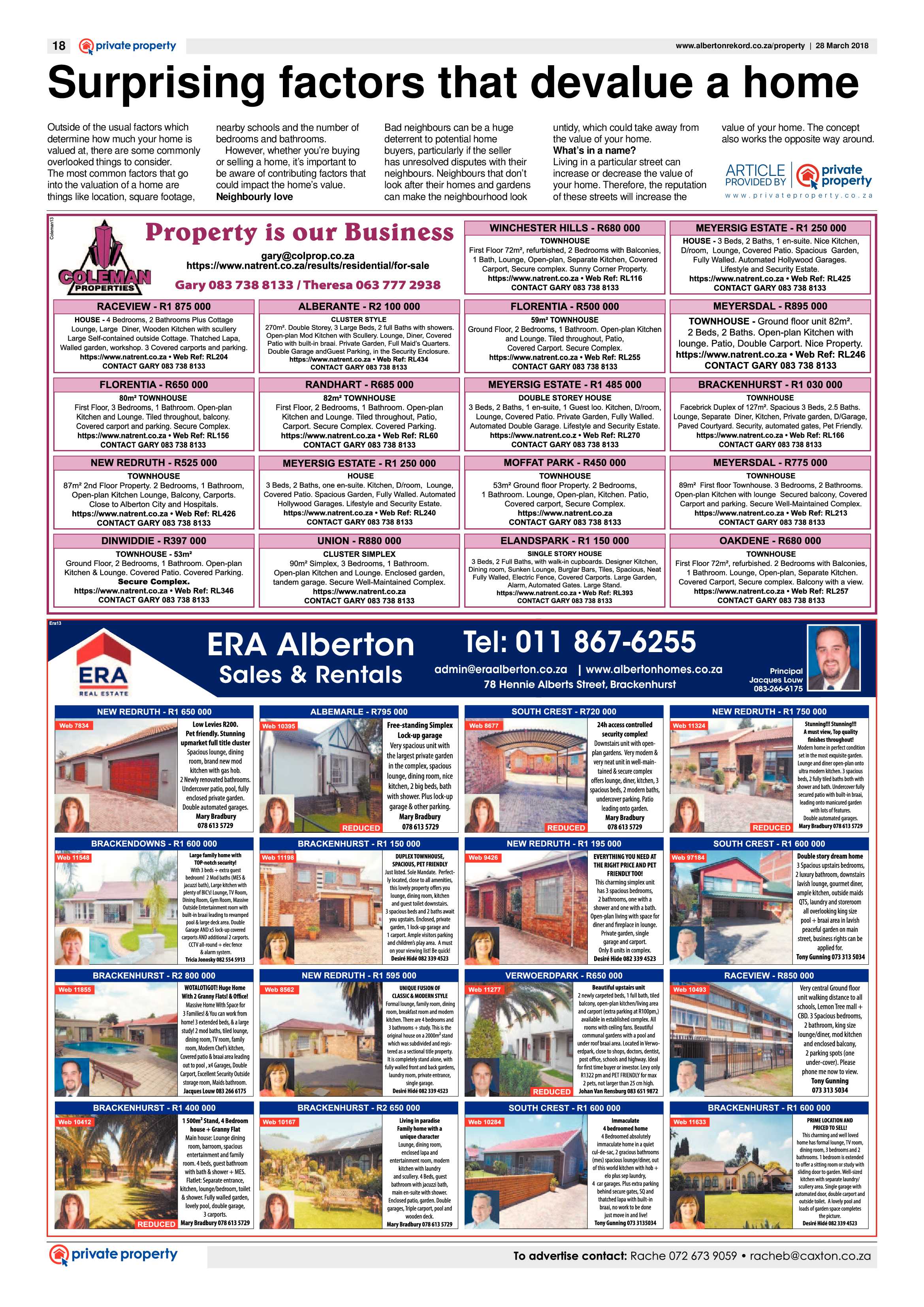 Alberton Record 28 March 2018 page 18
