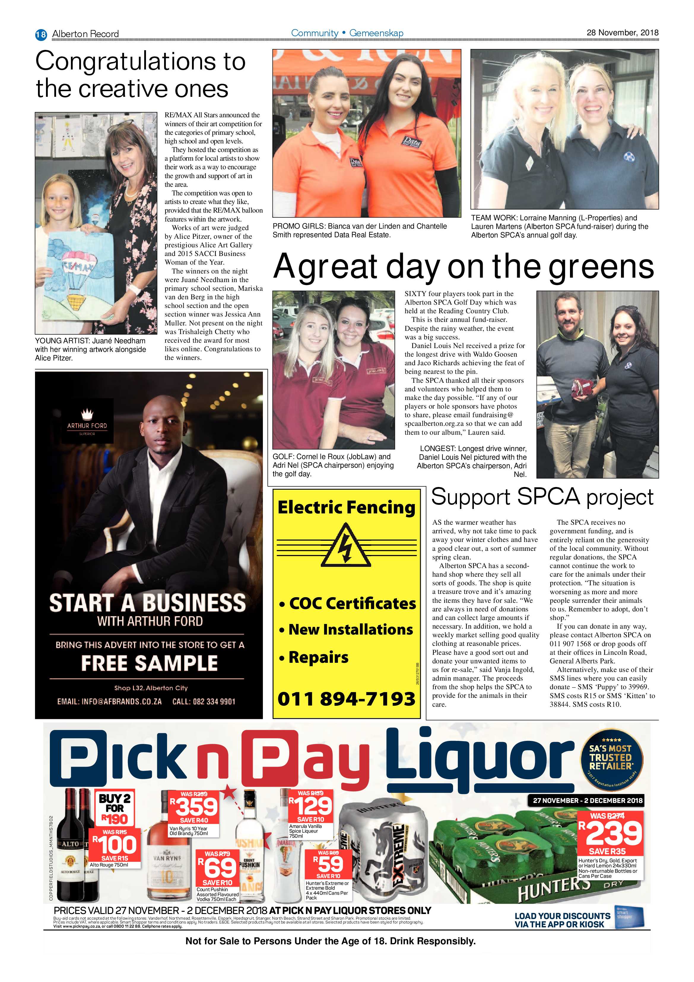 Alberton Record 28 November 2018 page 18