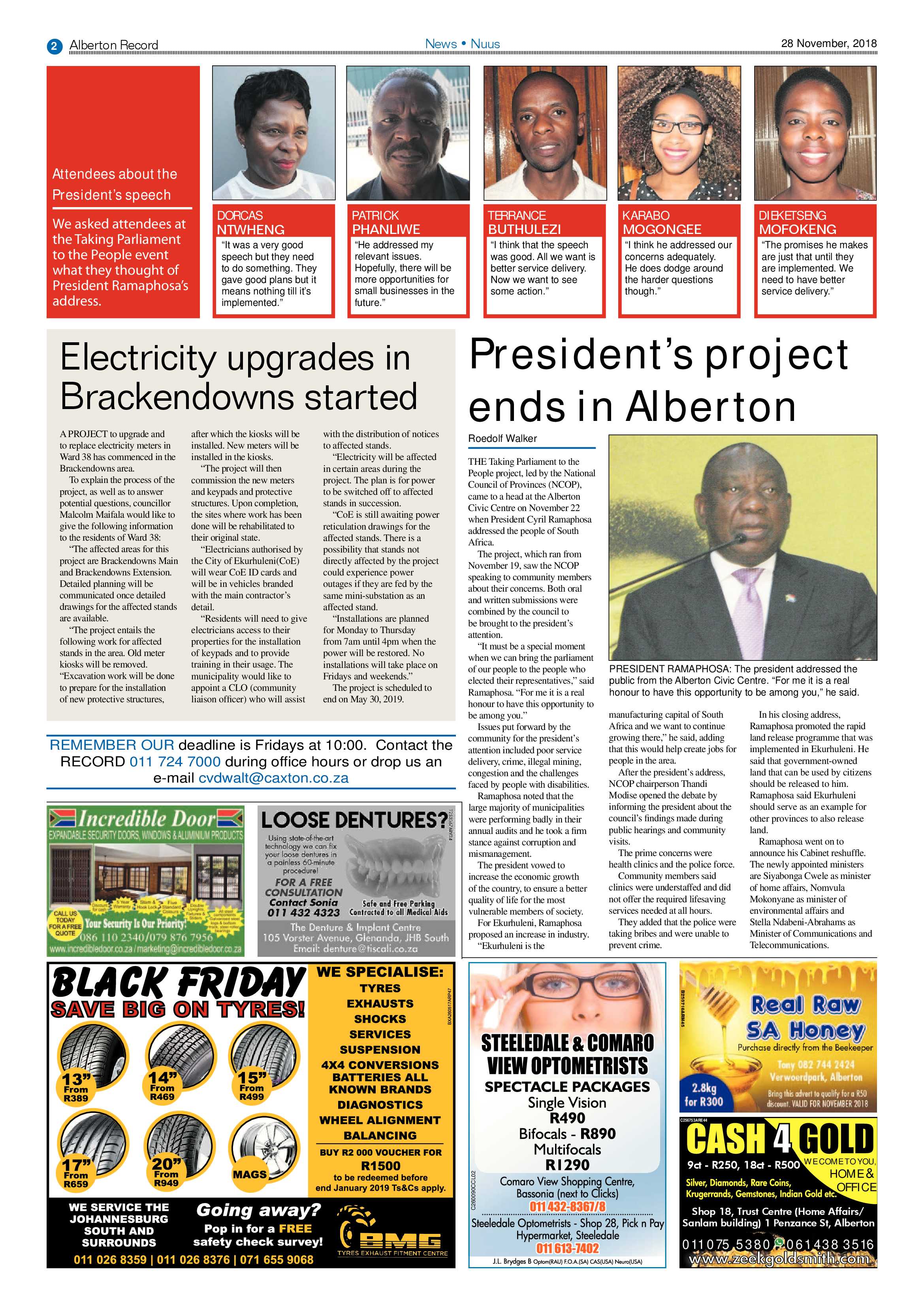 Alberton Record 28 November 2018 page 2