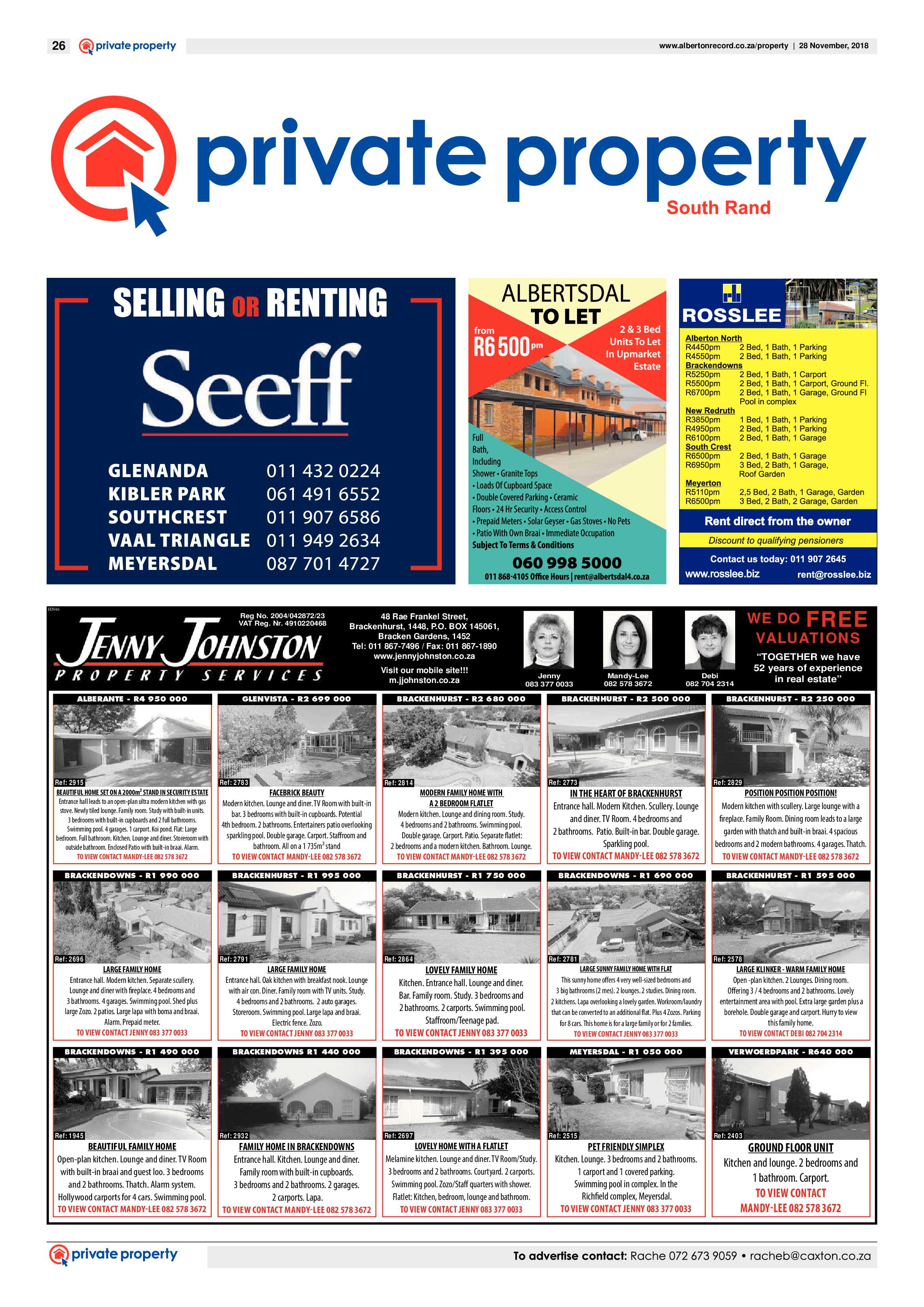 Alberton Record 28 November 2018 page 26