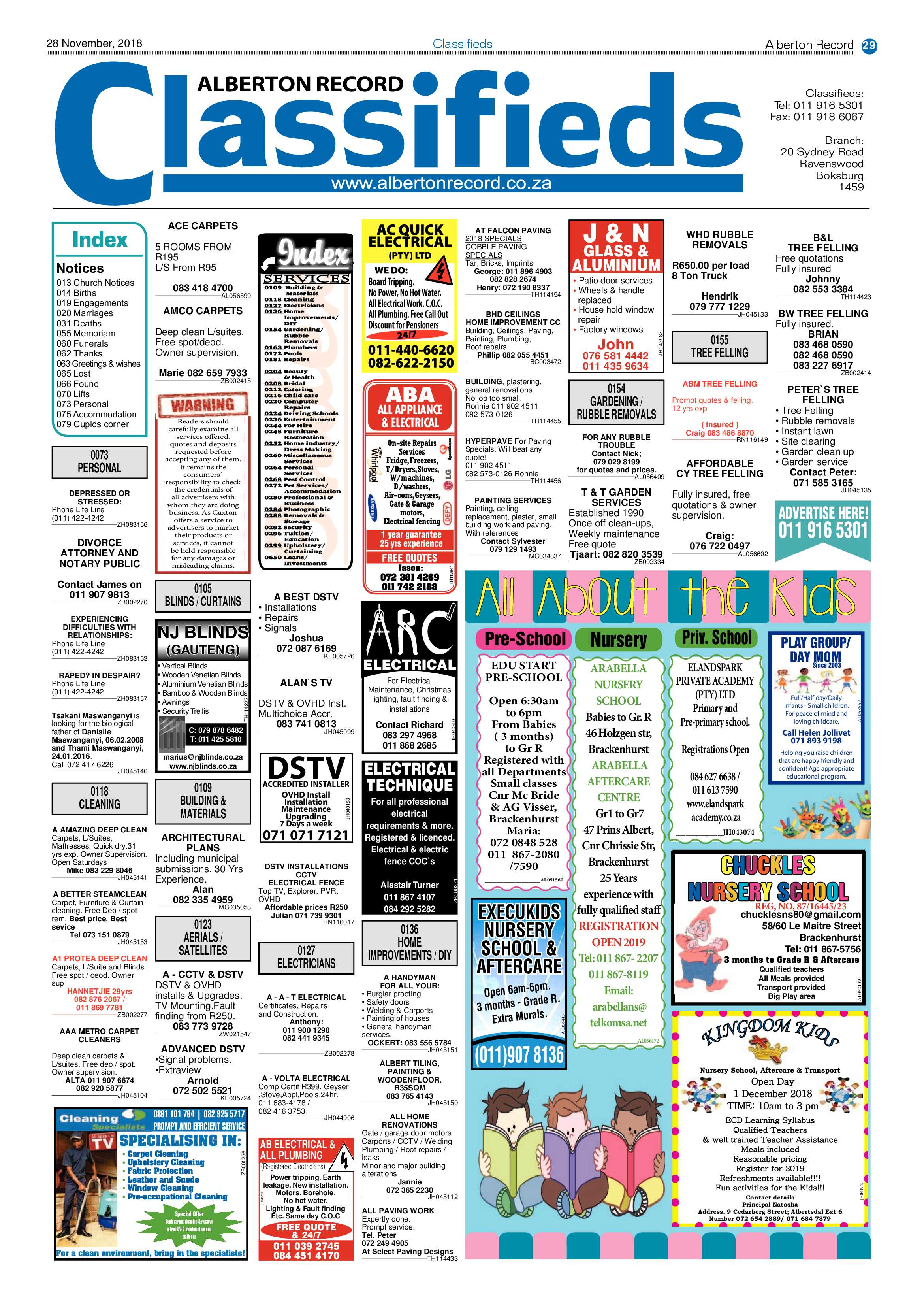 Alberton Record 28 November 2018 page 29