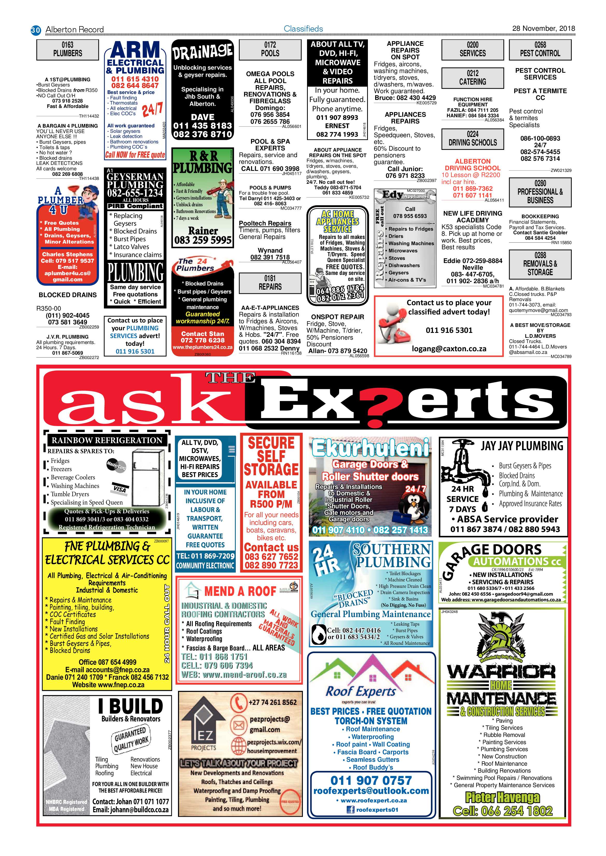 Alberton Record 28 November 2018 page 30