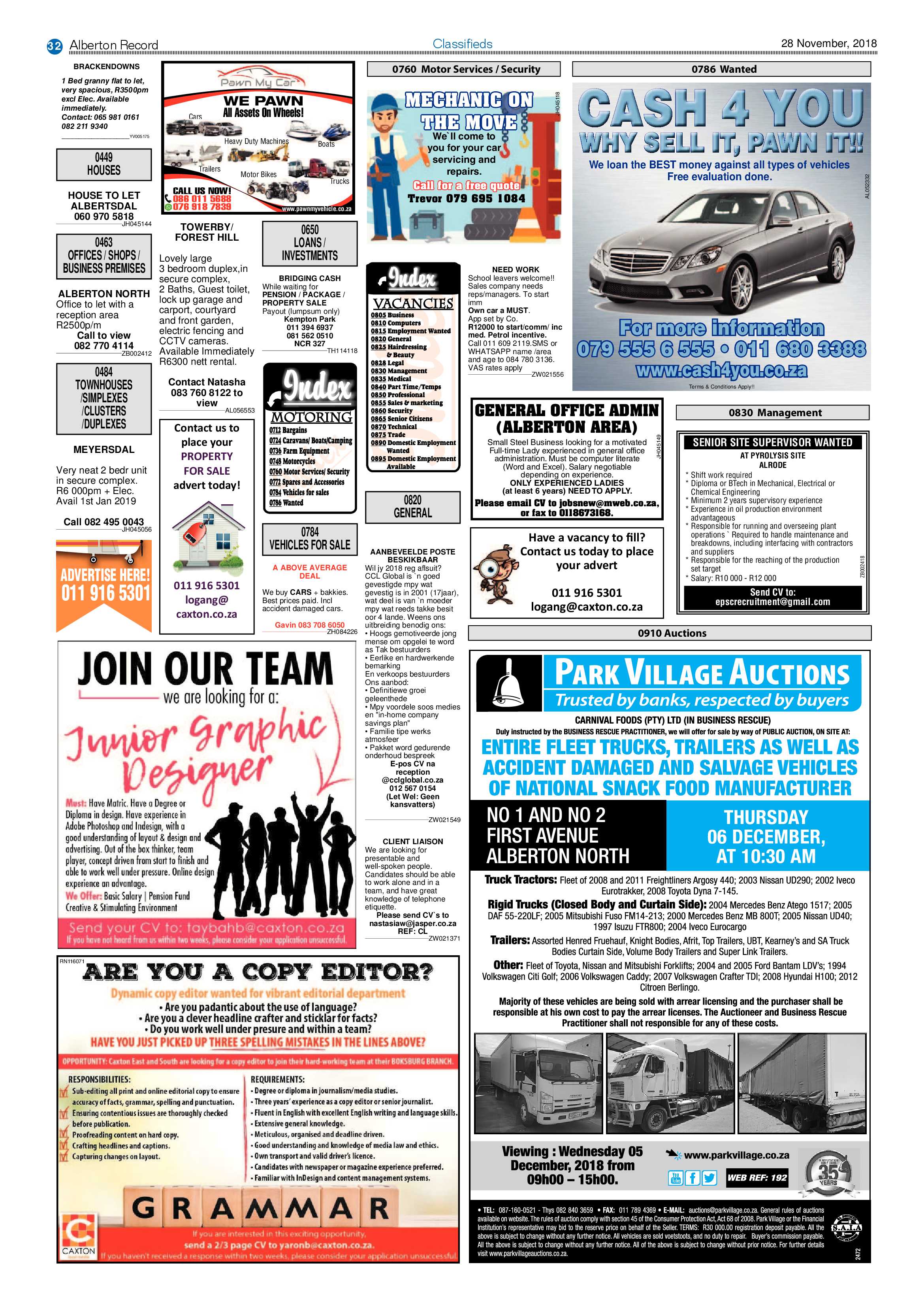 Alberton Record 28 November 2018 page 32