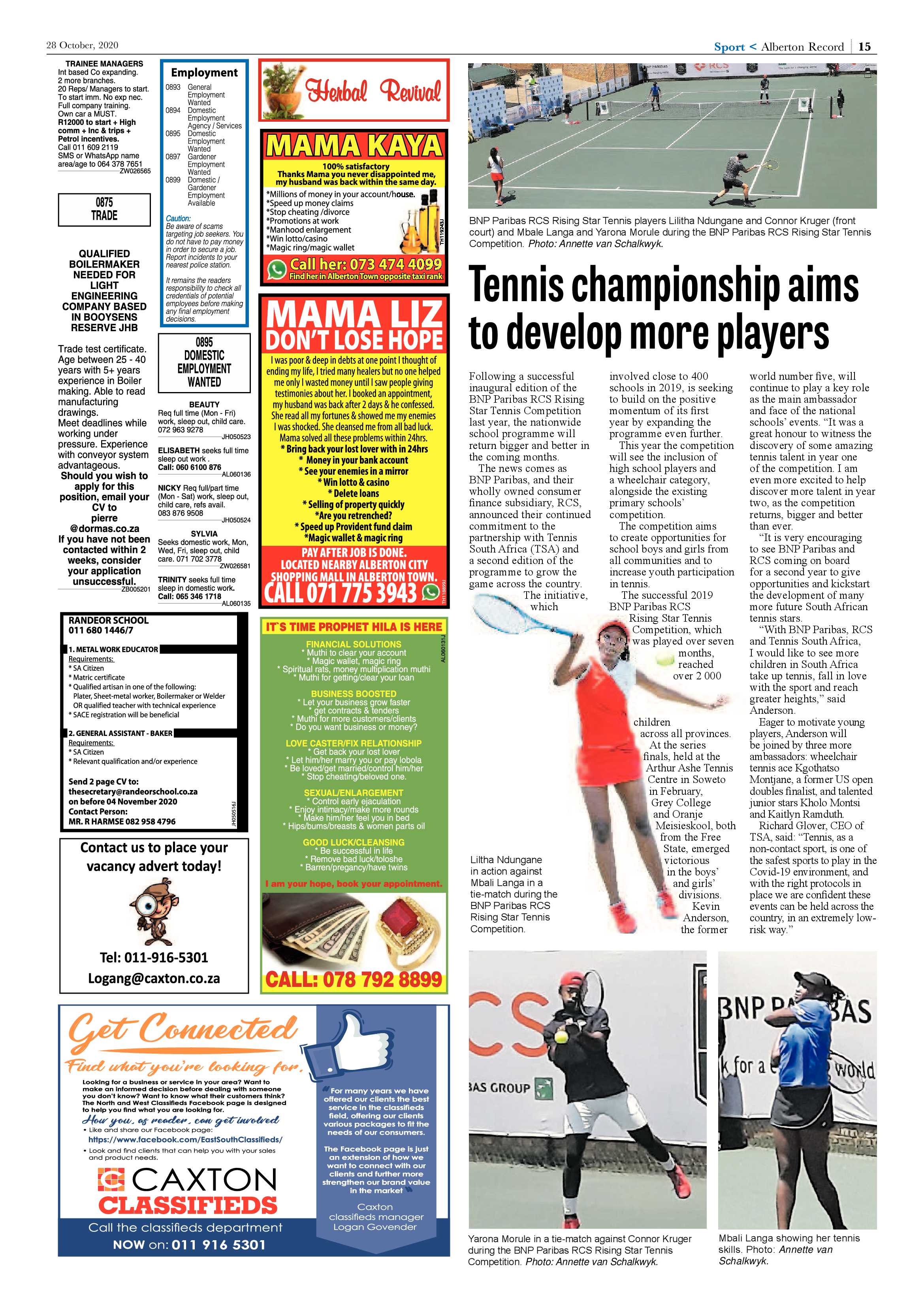 Alberton Record 28 October 2020 page 15