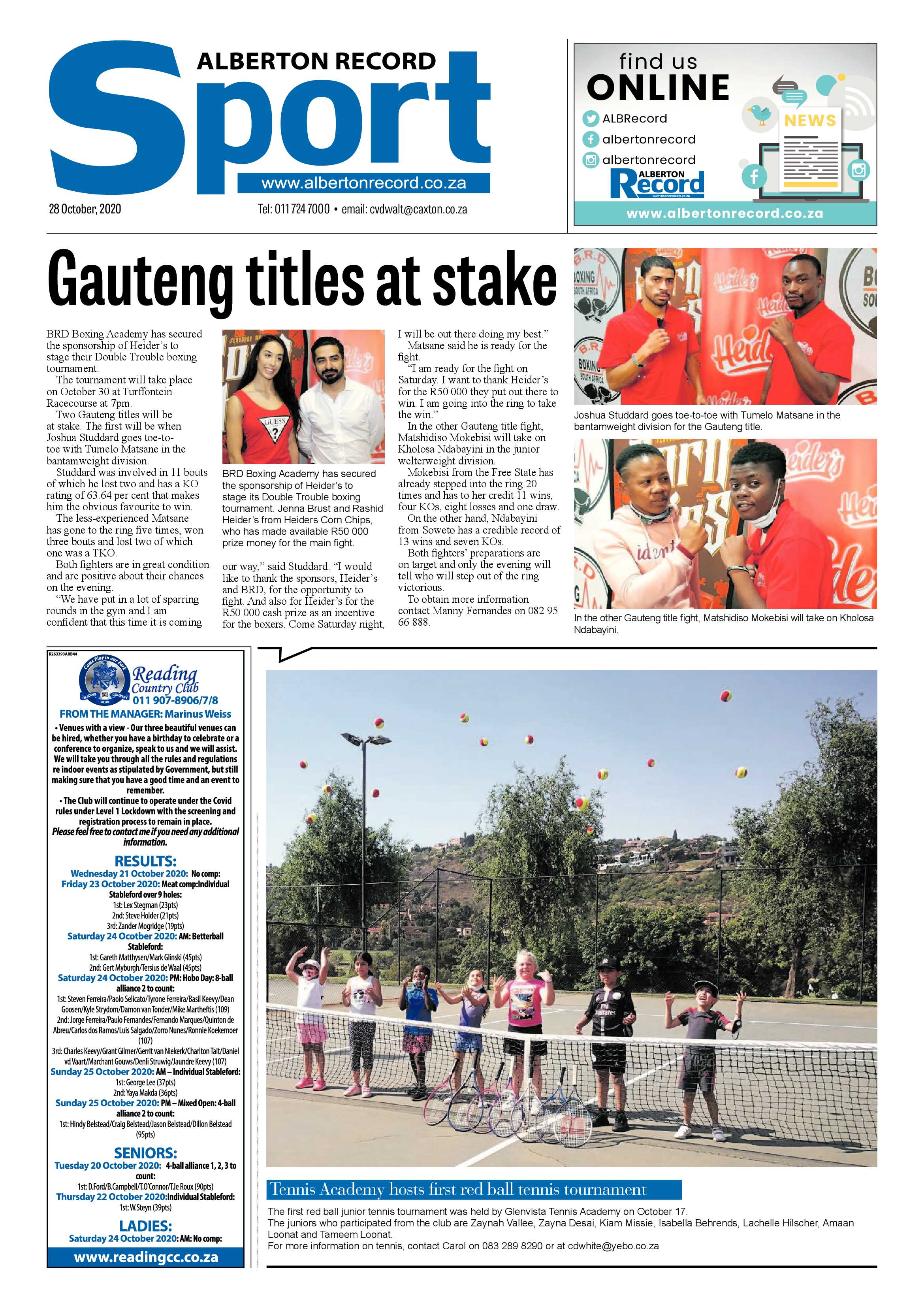 Alberton Record 28 October 2020 page 16