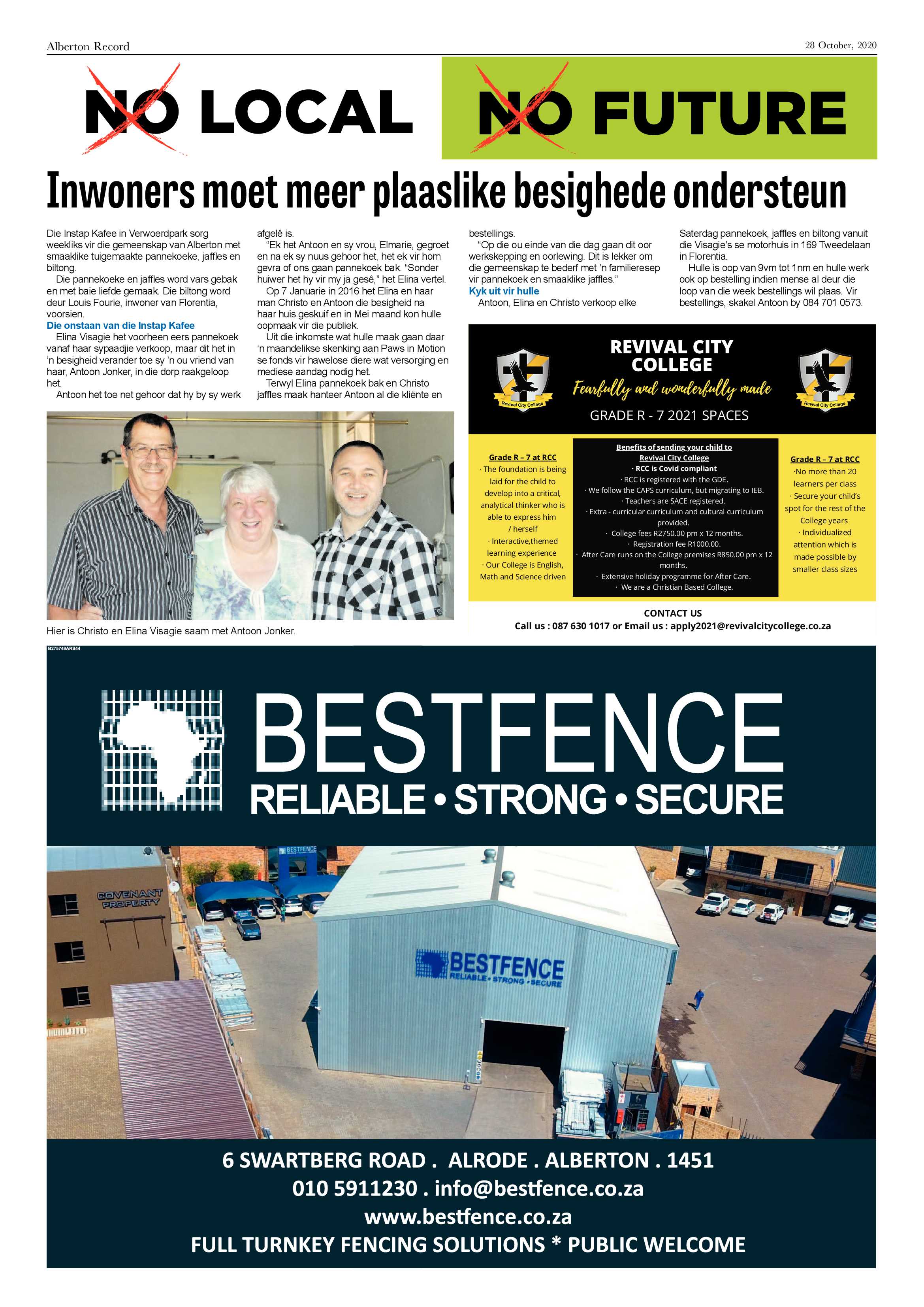 Alberton Record 28 October 2020 page 18