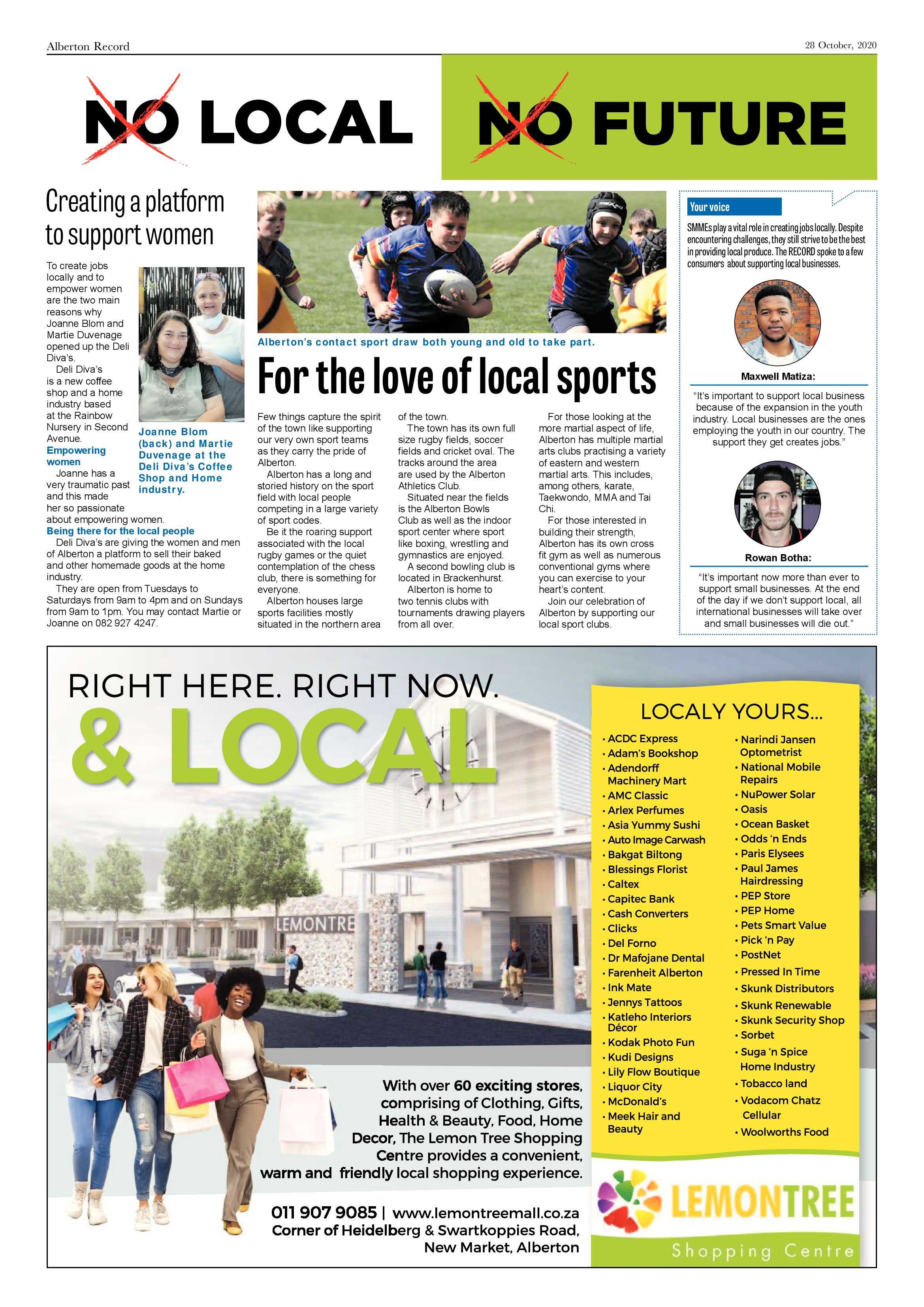 Alberton Record 28 October 2020 page 20
