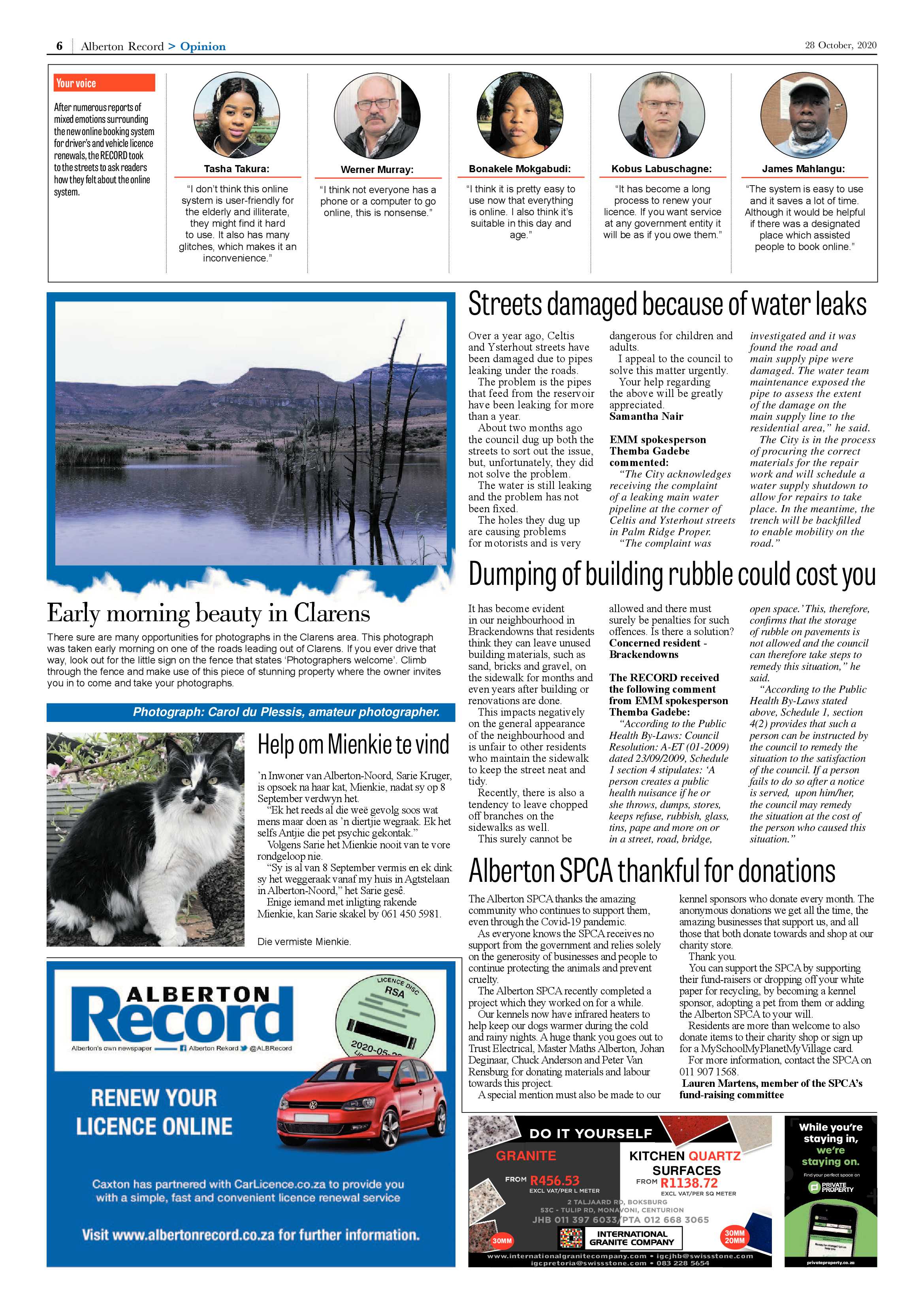 Alberton Record 28 October 2020 page 6
