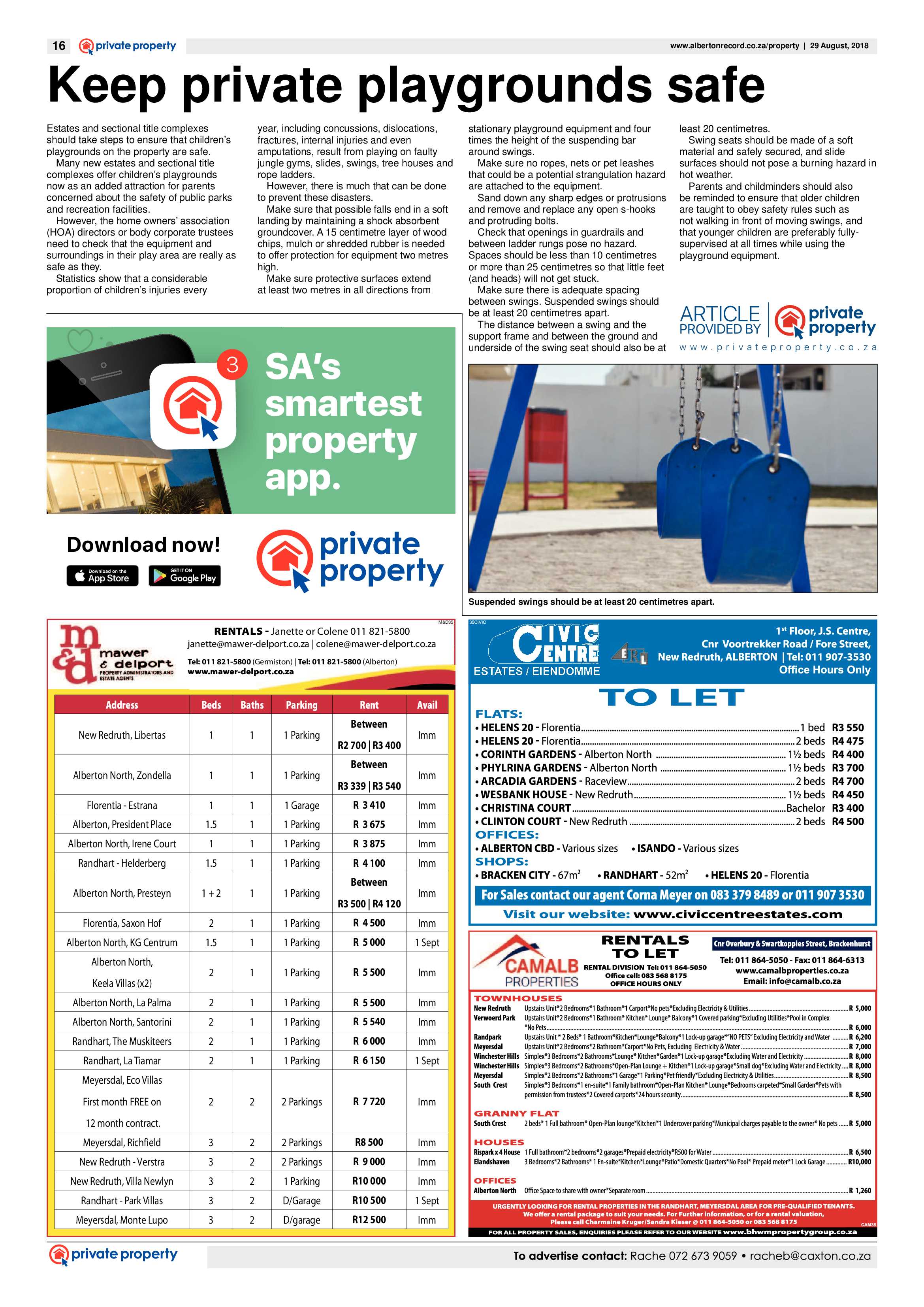 Alberton Record 29 August 2018 page 16