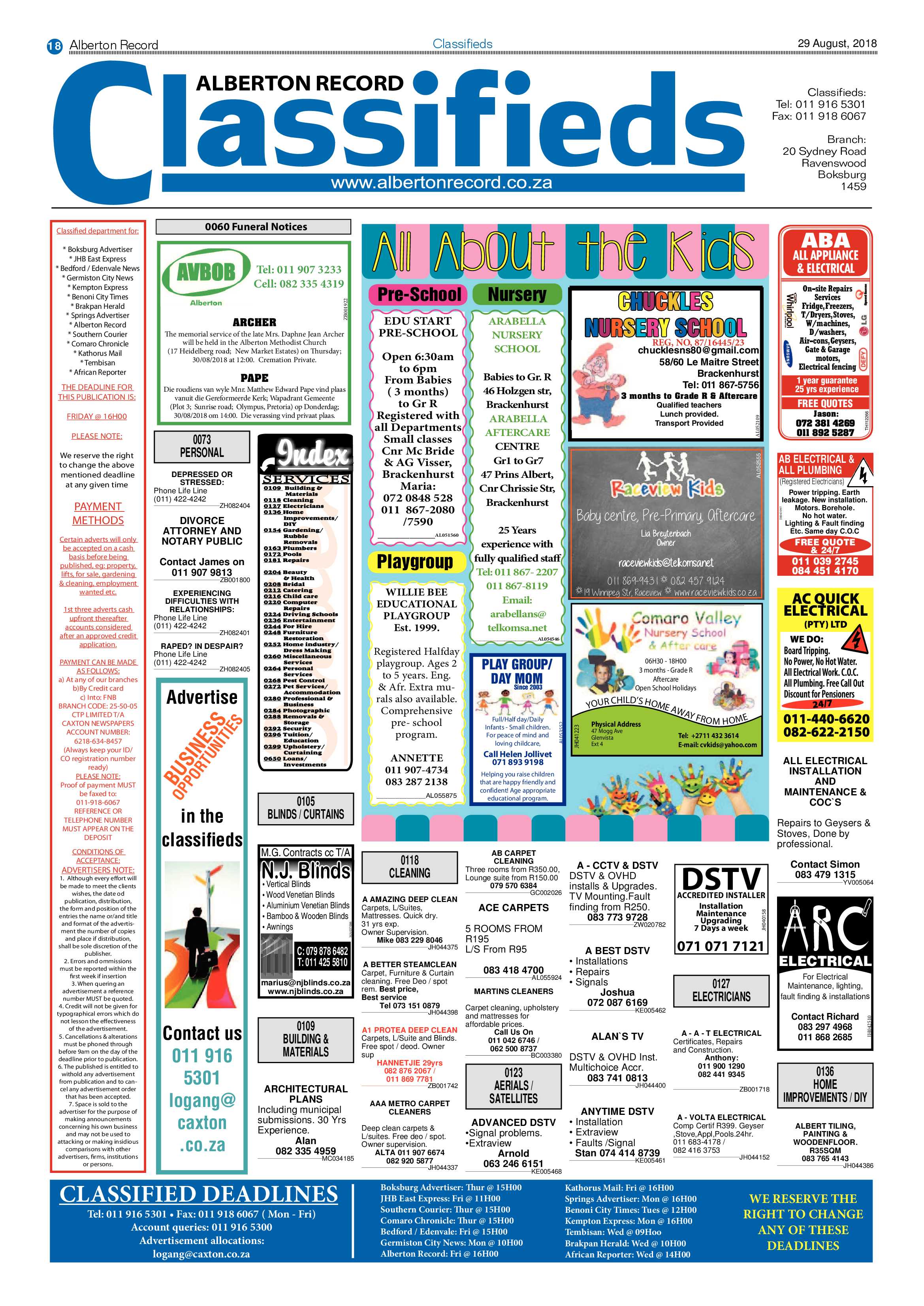 Alberton Record 29 August 2018 page 18