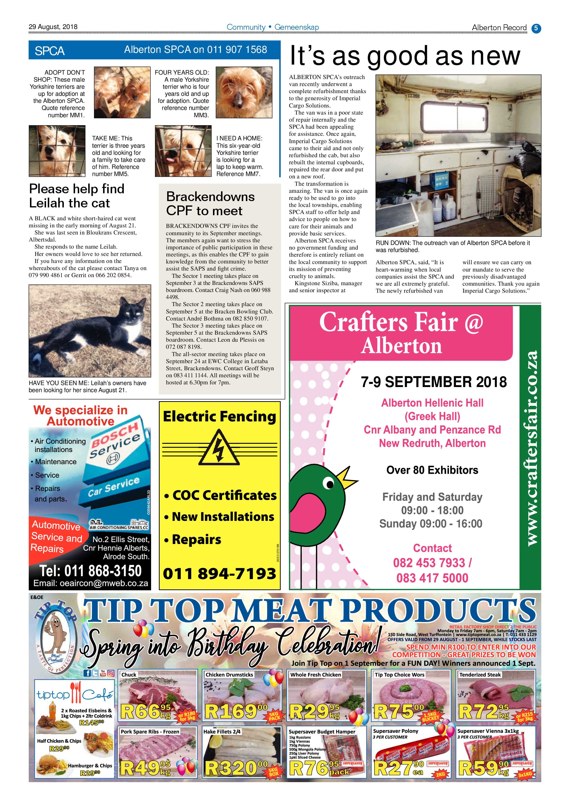 Alberton Record 29 August 2018 page 5