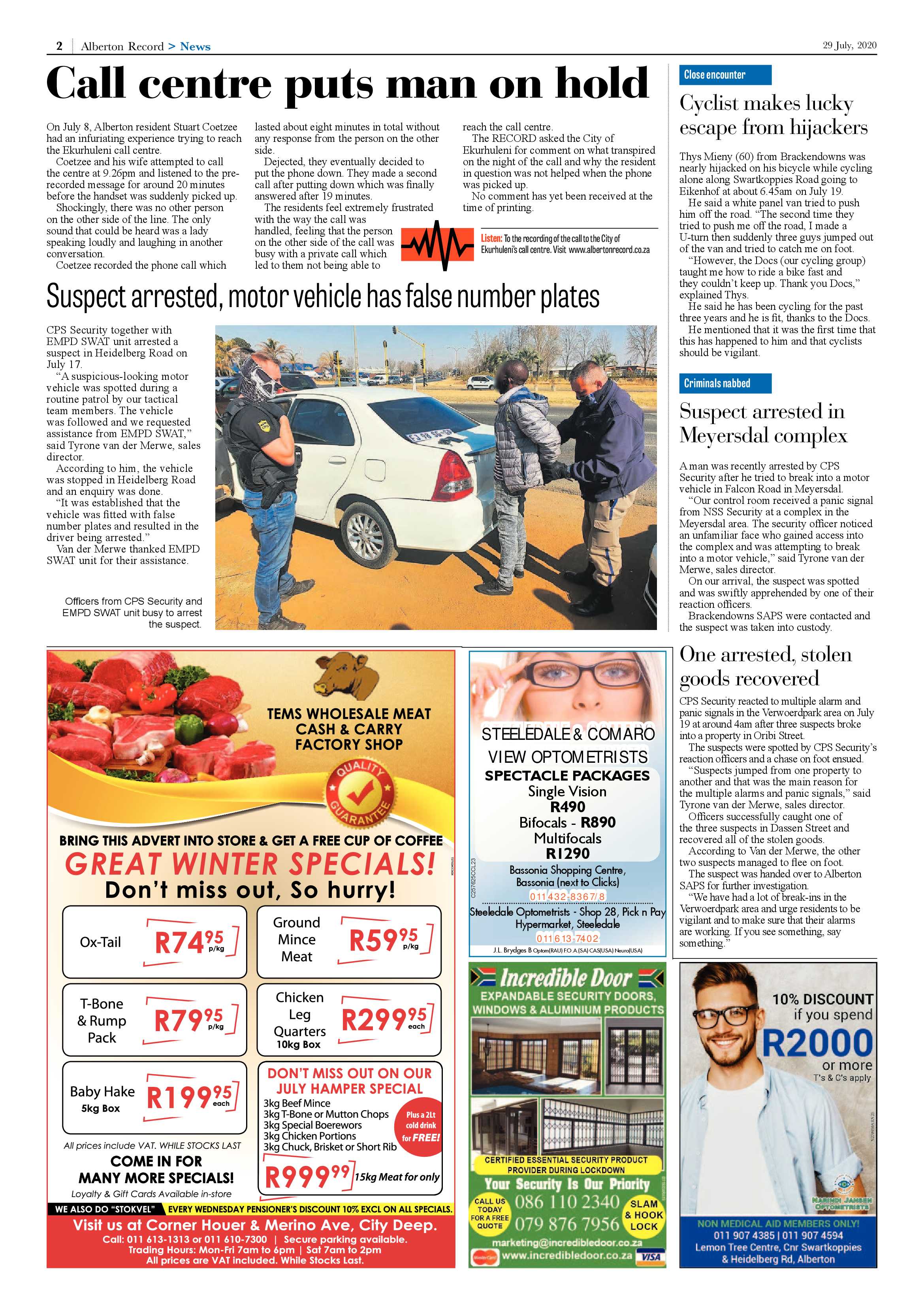 Alberton Record 29 July 2020 page 2