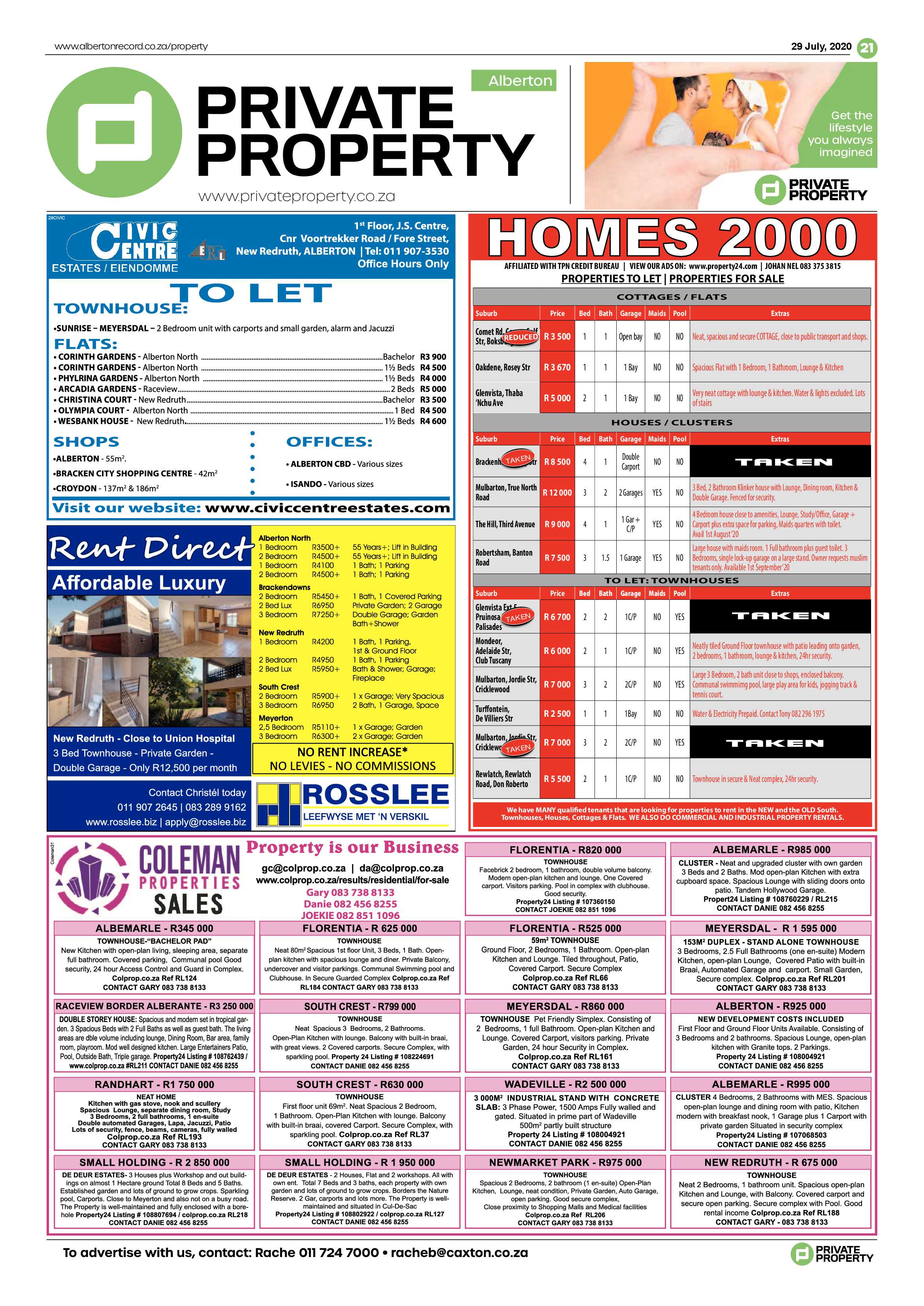 Alberton Record 29 July 2020 page 21